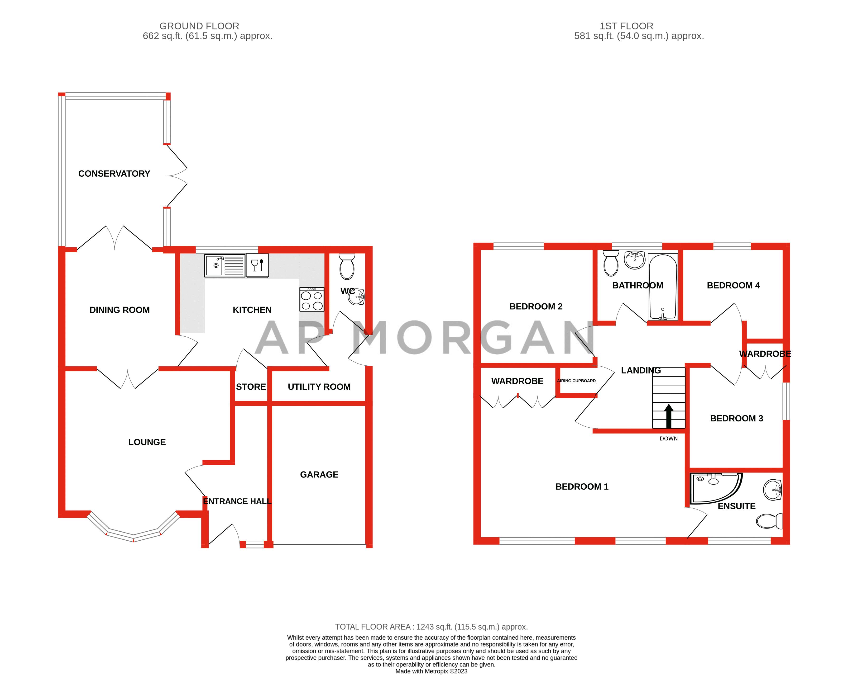 4 bed house for sale in Ashton Park Drive, Brierley Hill - Property floorplan