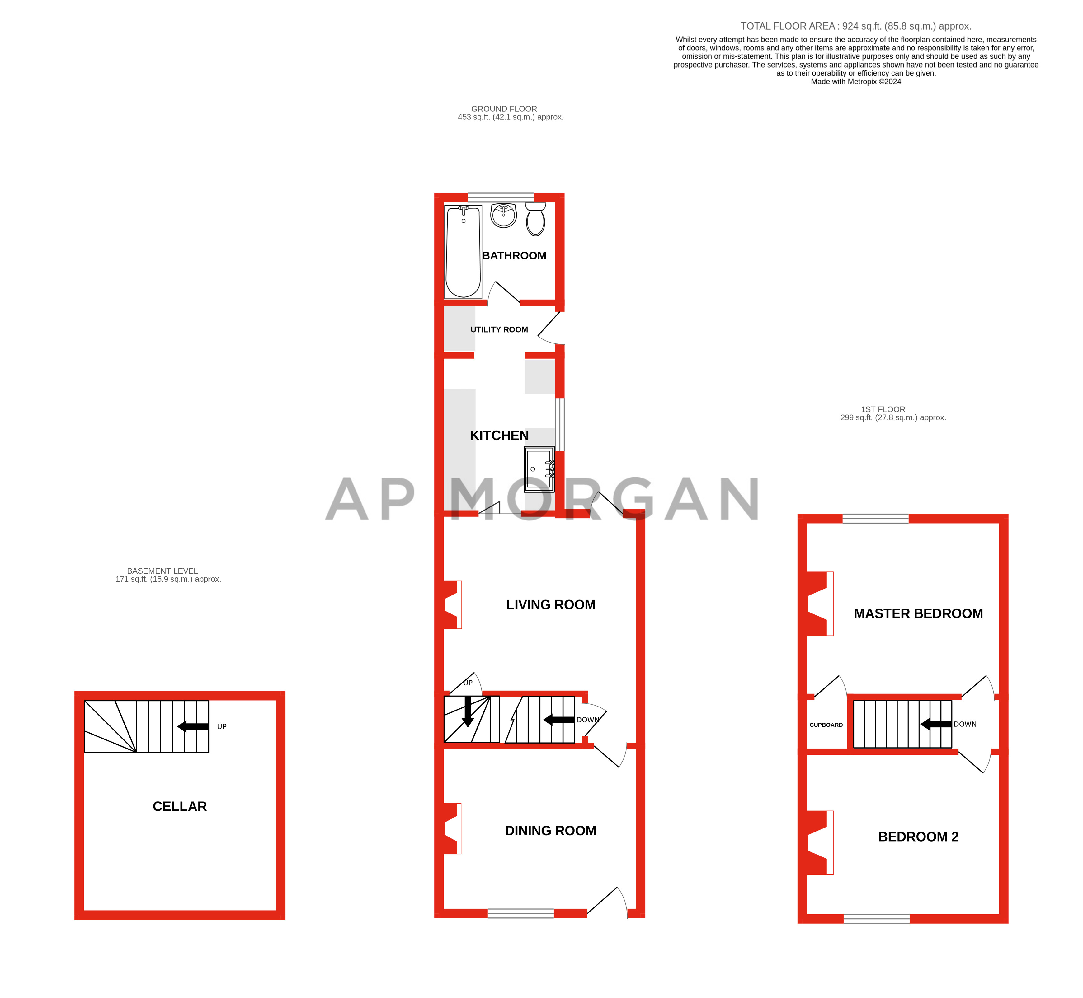 2 bed house for sale in Cobden Street, Stourbridge - Property floorplan