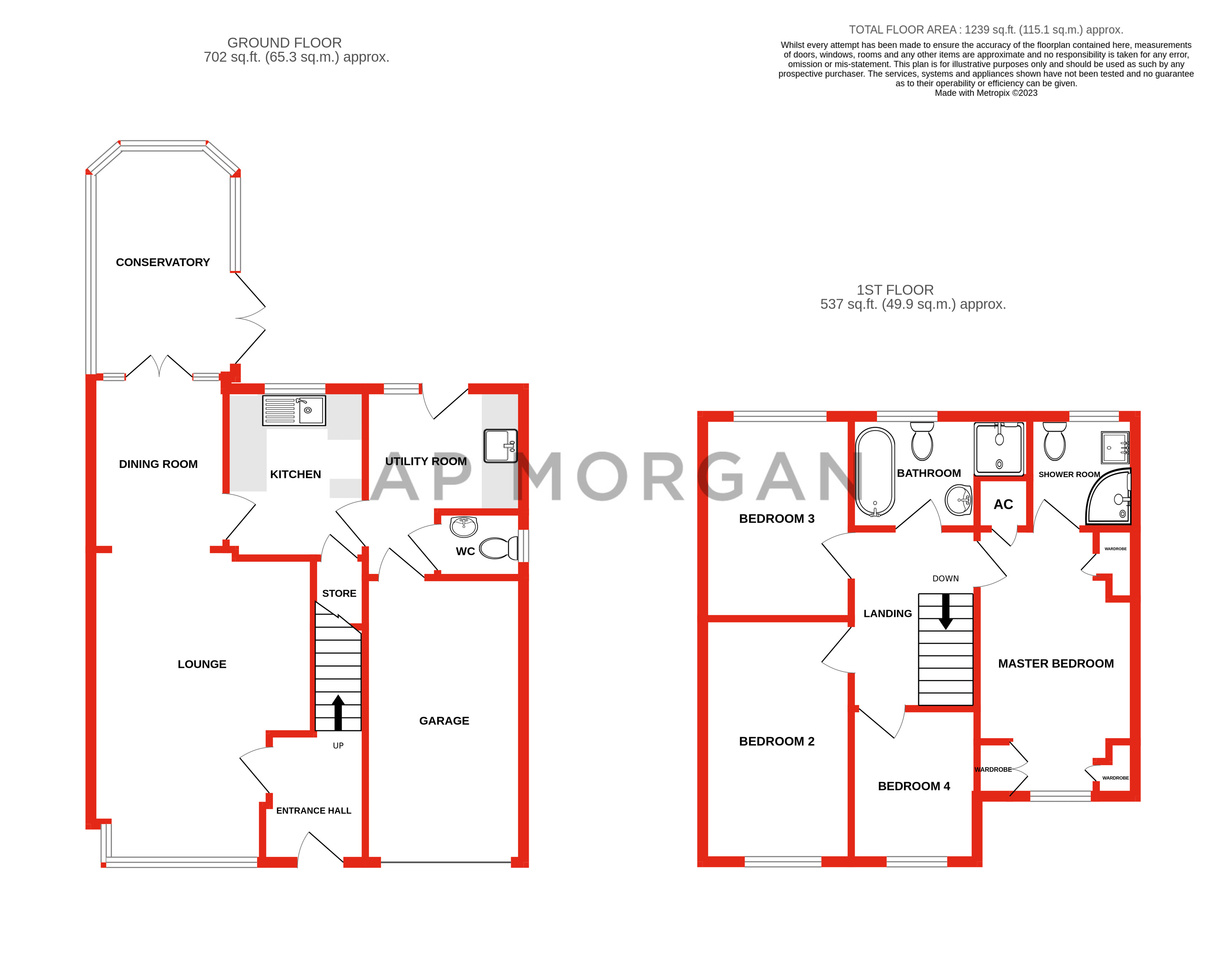 4 bed house for sale in Ormonde Close, Halesowen - Property floorplan