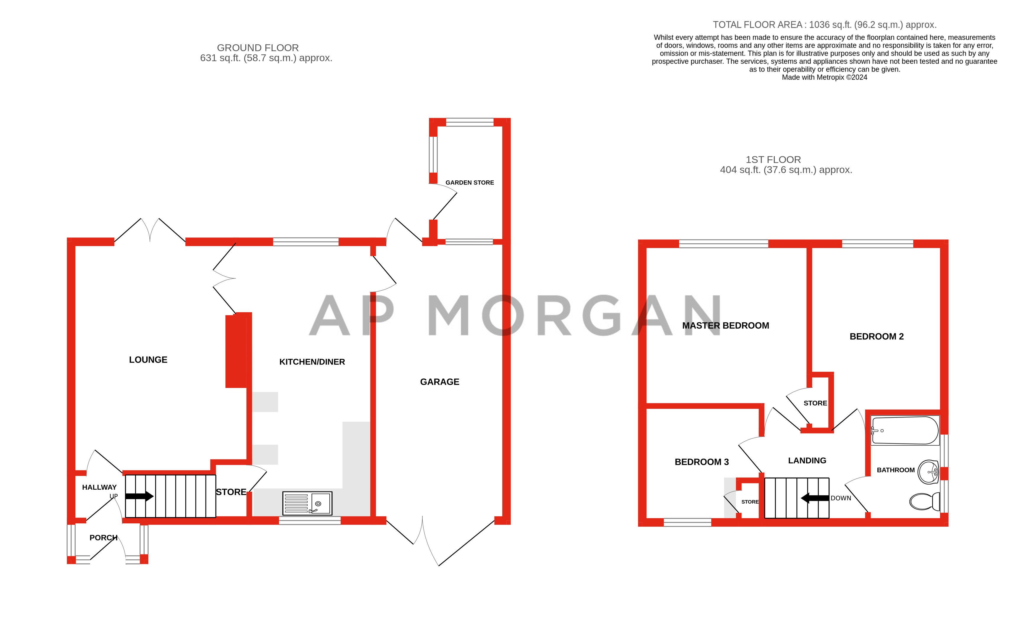 3 bed house for sale in Meres Road, Cradley - Property floorplan