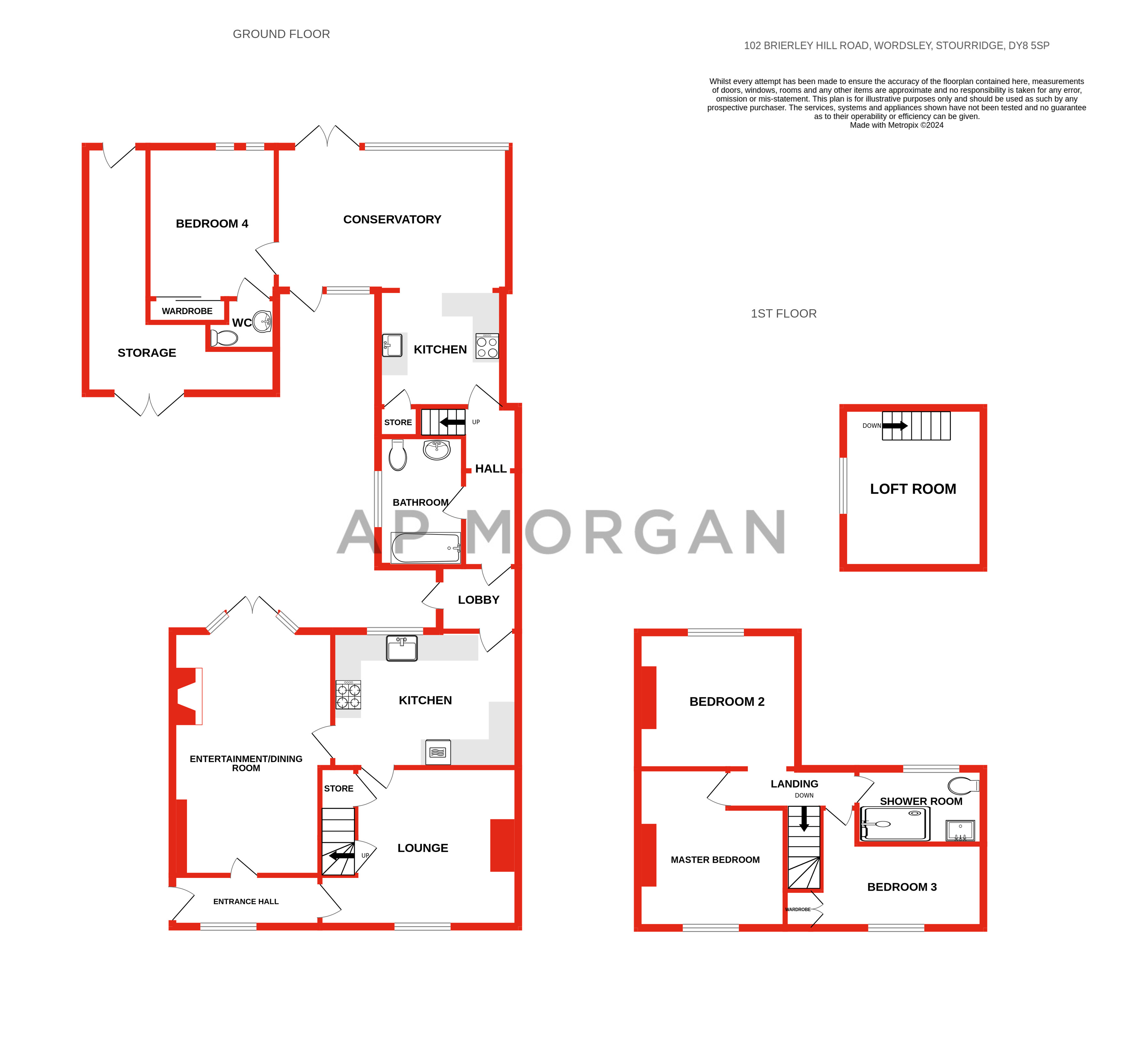 4 bed house for sale in Brierley Hill Road, Stourbridge - Property floorplan
