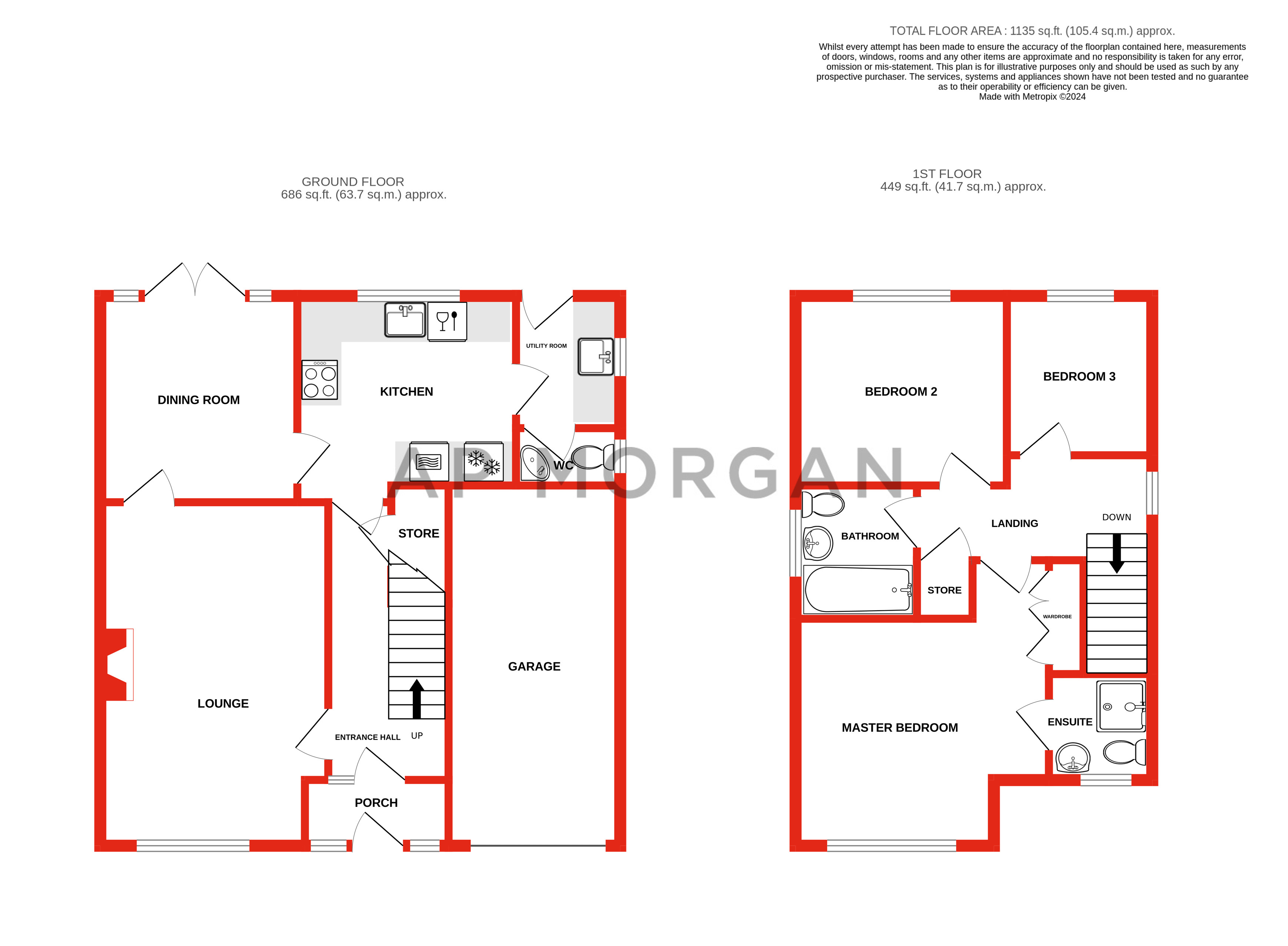 3 bed house for sale in Stow Drive, Brierley Hill - Property floorplan