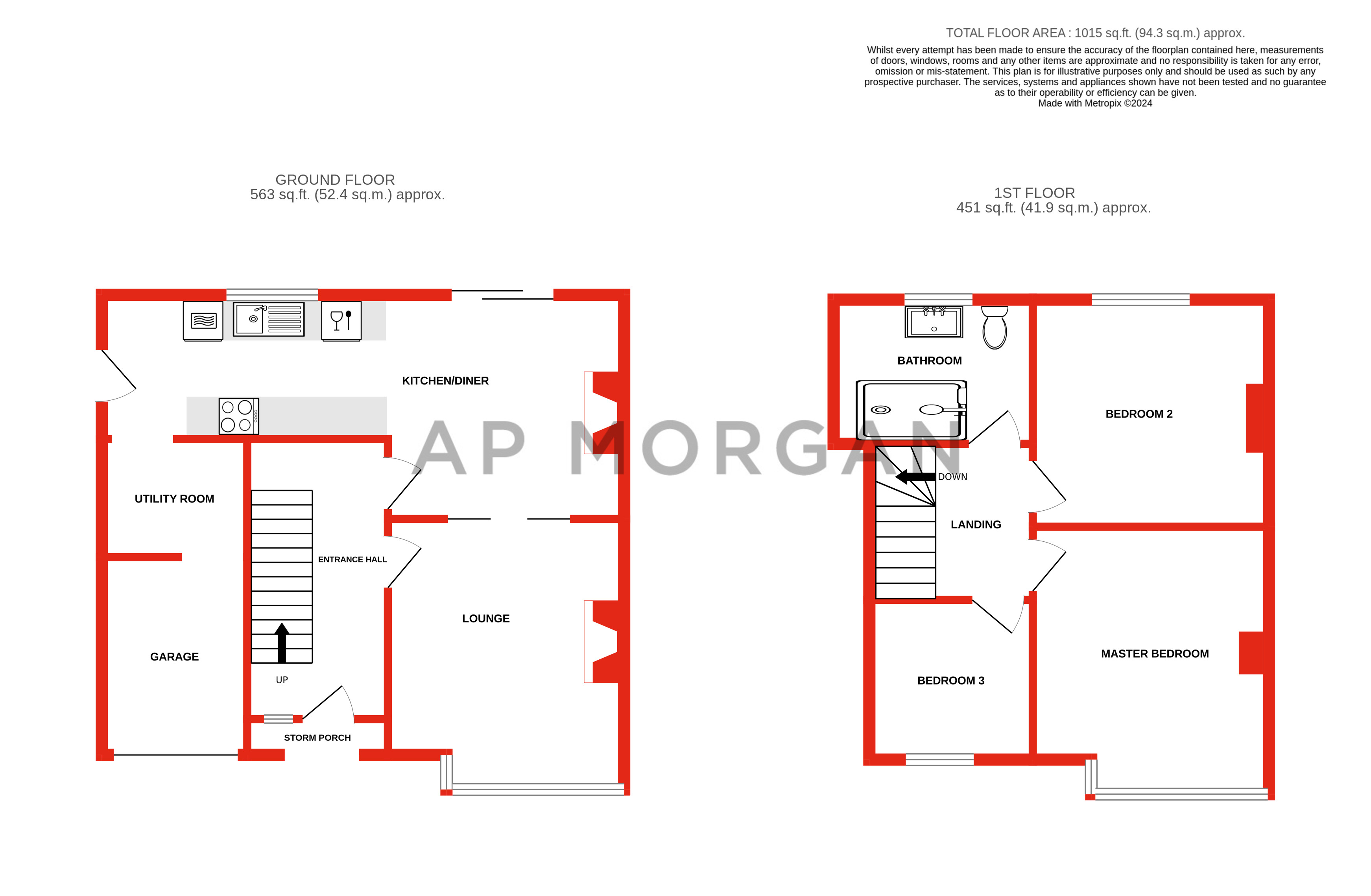 3 bed house for sale in Sherbourne Road, Cradley Heath - Property floorplan