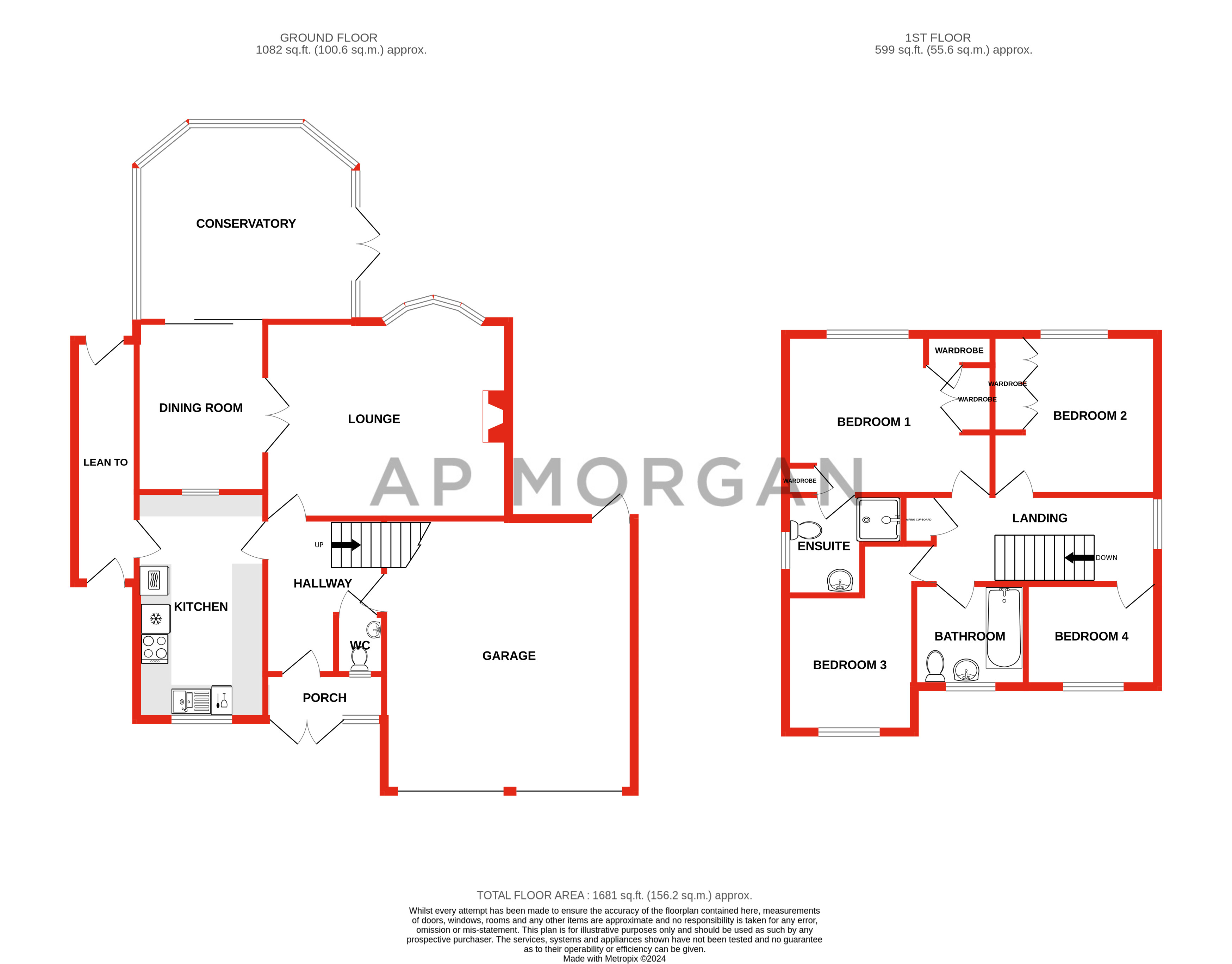 4 bed house for sale in Ambleside Drive, Brierley Hill - Property floorplan