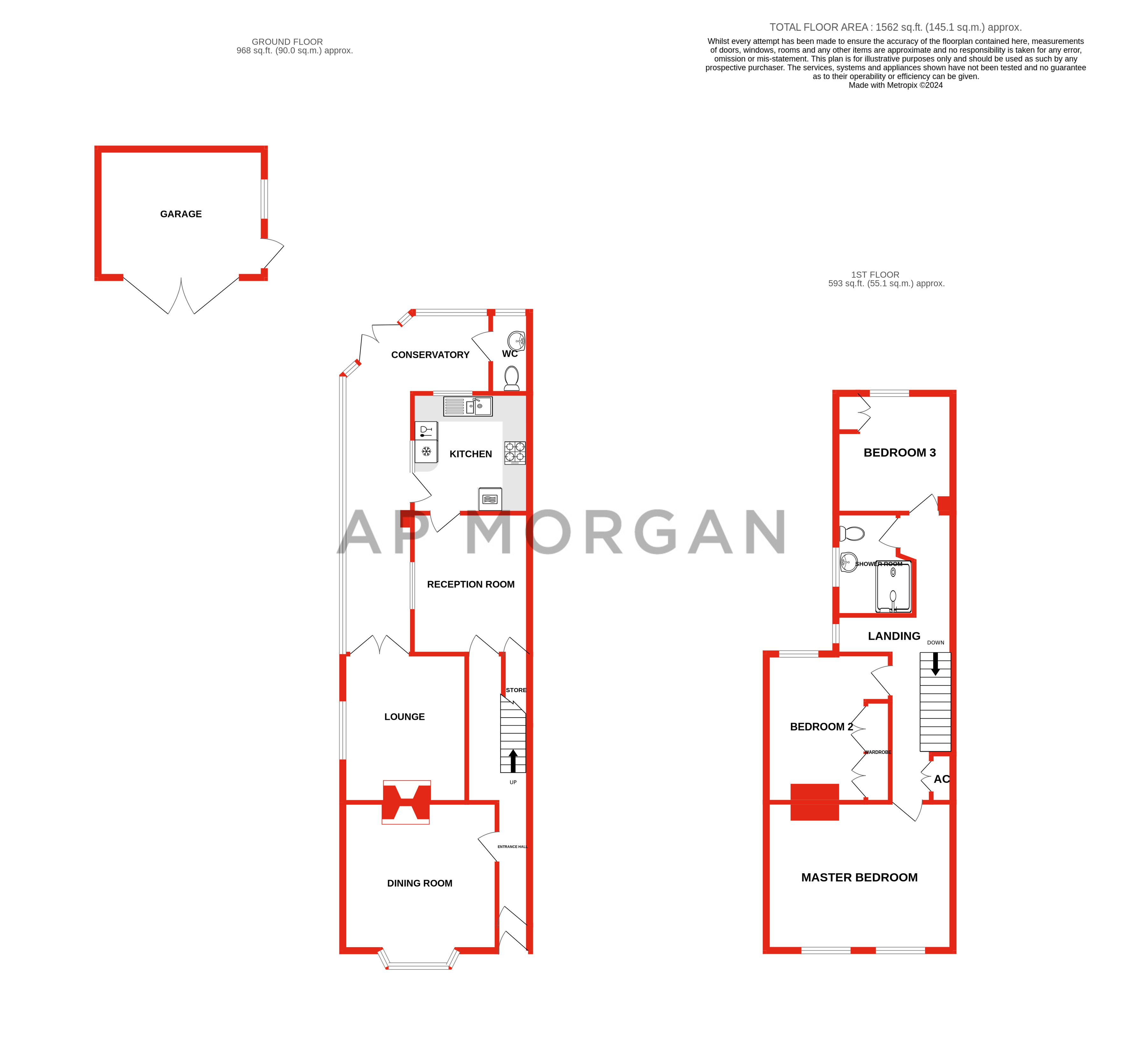 3 bed house for sale in High Park Avenue, Stourbridge - Property floorplan