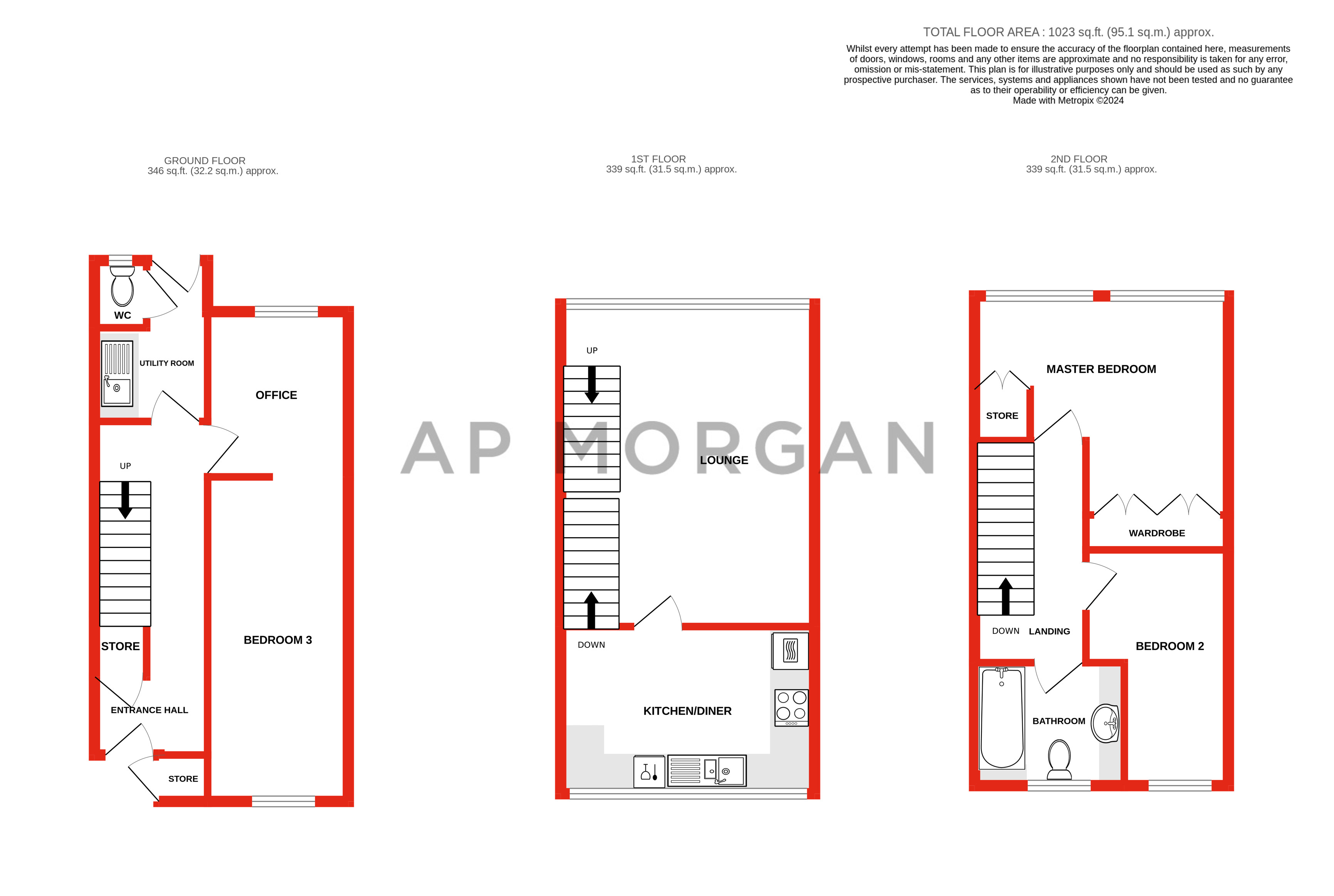3 bed house for sale in Holly Grove, Stourbridge - Property floorplan