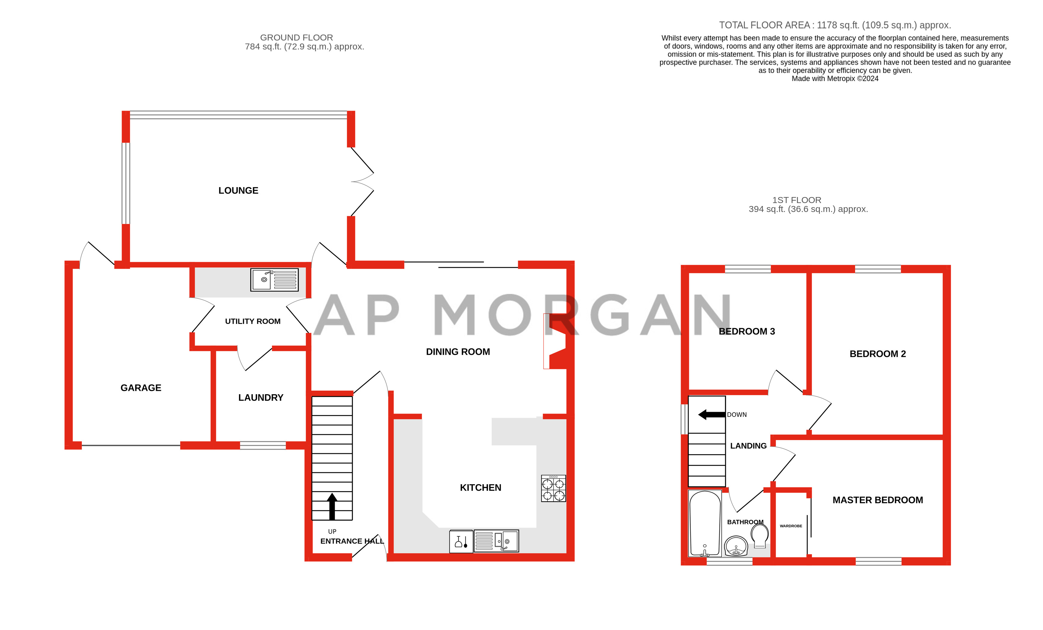 3 bed house for sale in Central Avenue, Stourbridge - Property floorplan