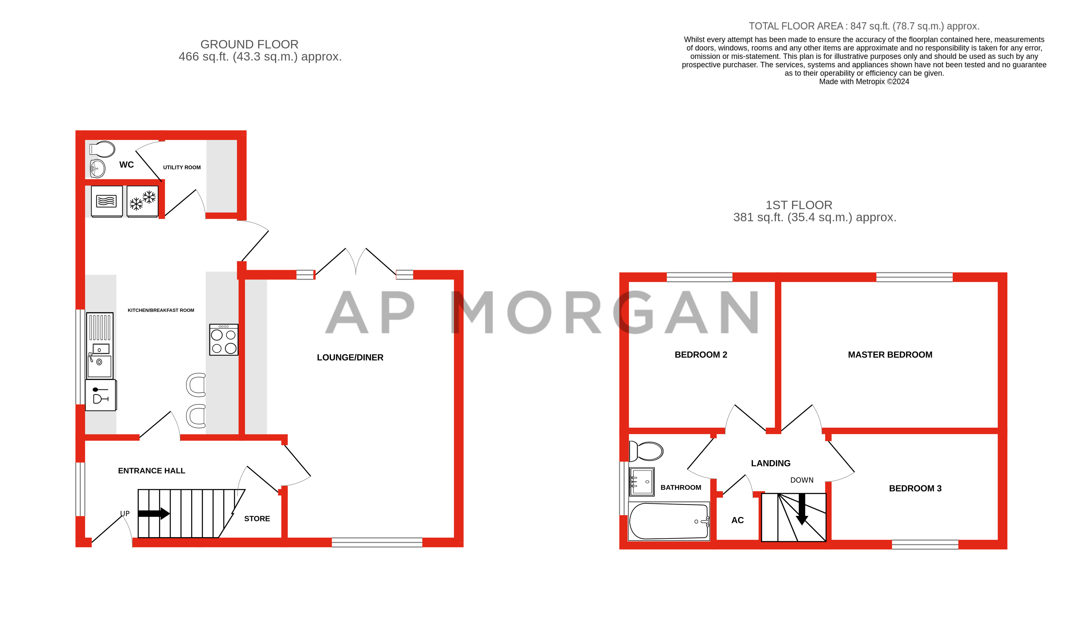3 bed house for sale in Heath Farm Road, Stourbridge - Property floorplan