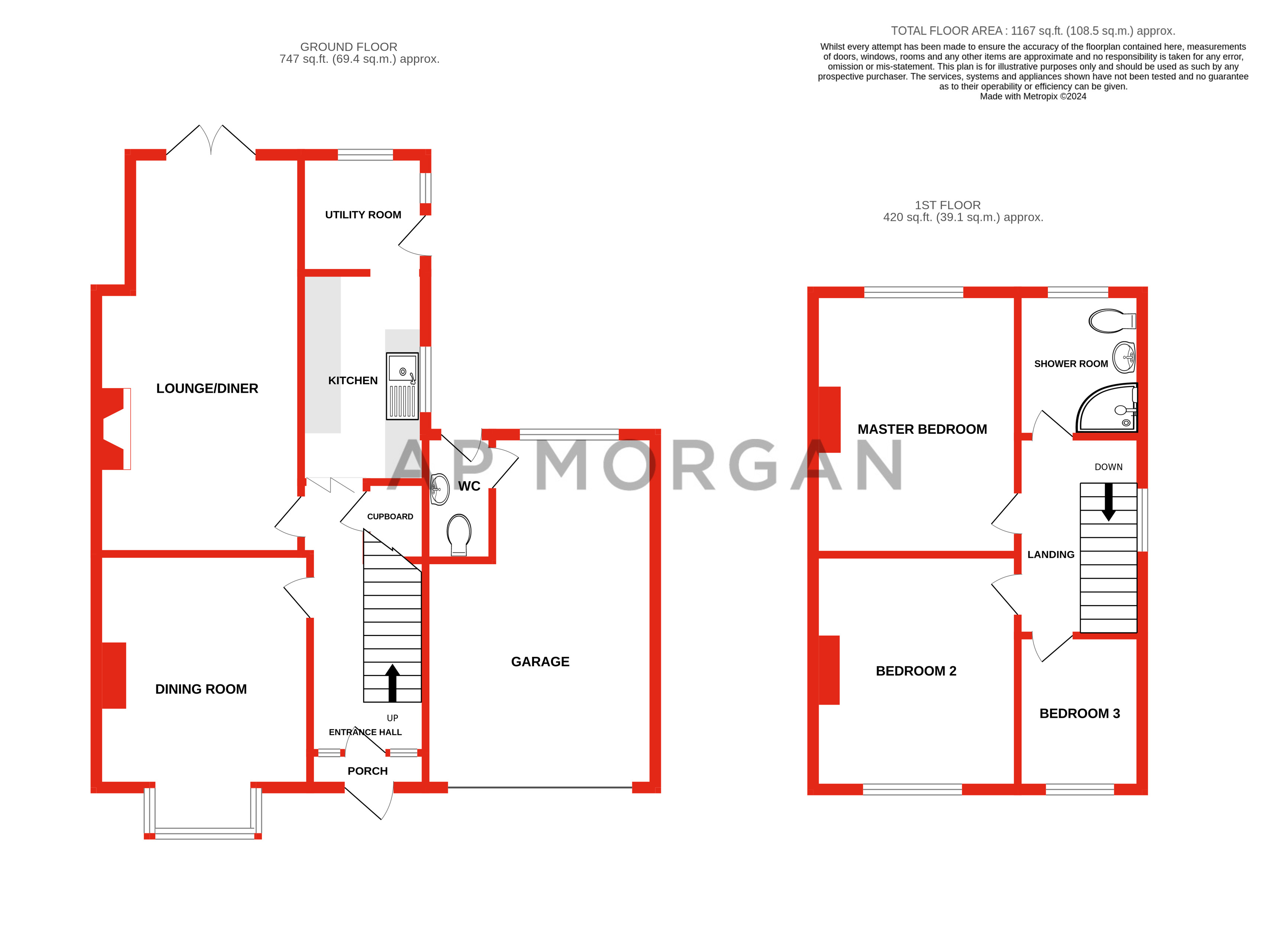 3 bed house for sale in Laburnum Street, Stourbridge - Property floorplan