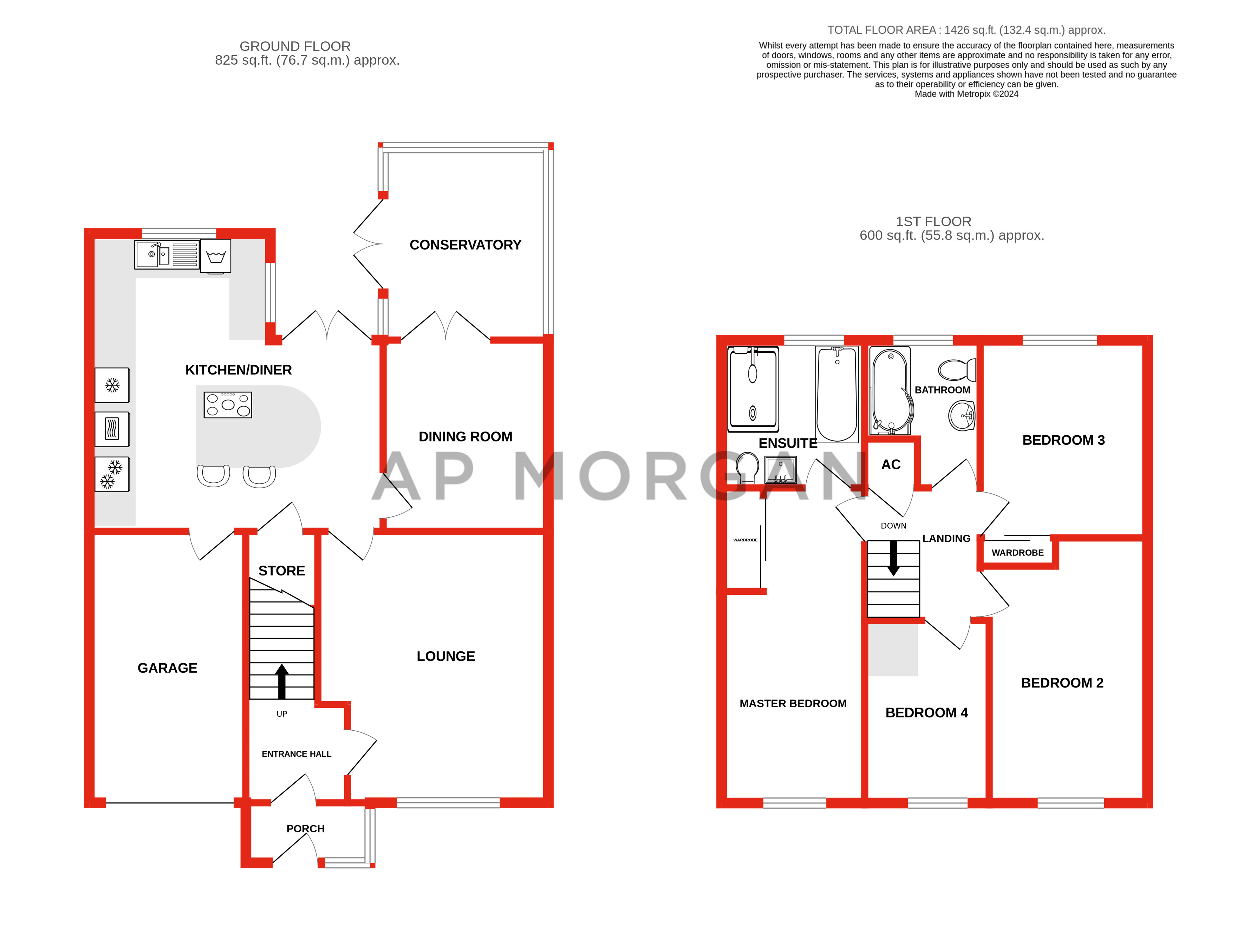 4 bed house for sale in Quantock Close, Halesowen - Property floorplan