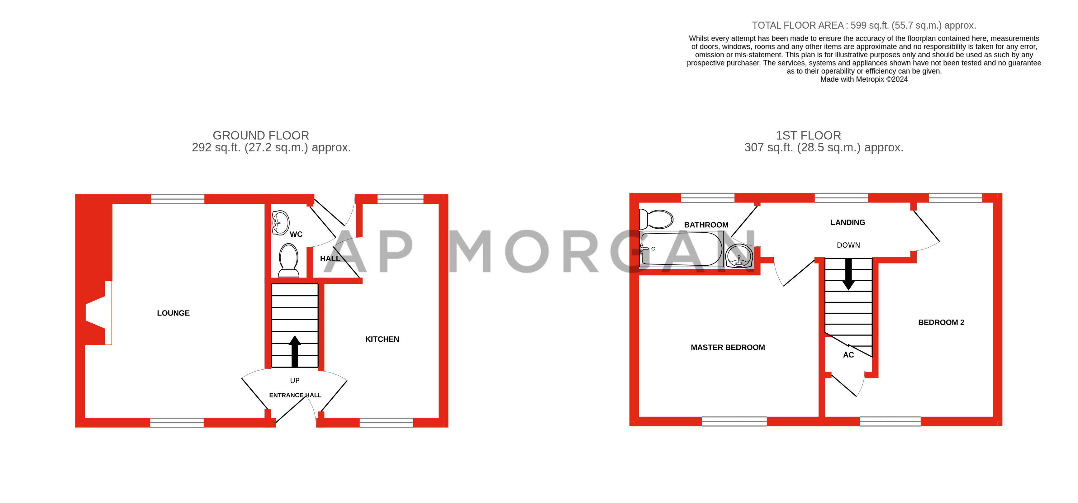 2 bed house for sale in Grange Lane, Stourbridge - Property floorplan