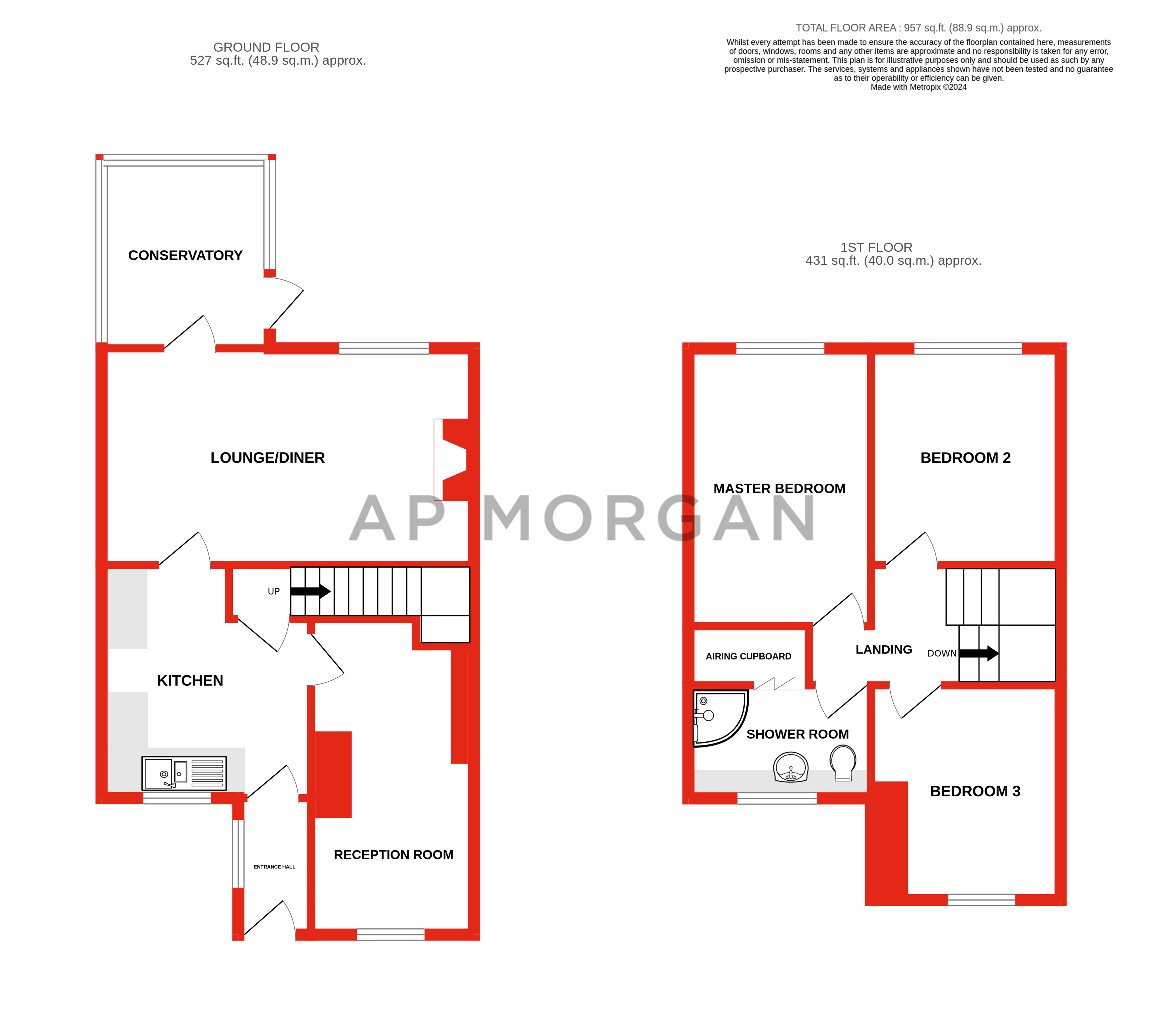 3 bed house for sale in Avondale Close, Kingswinford - Property floorplan