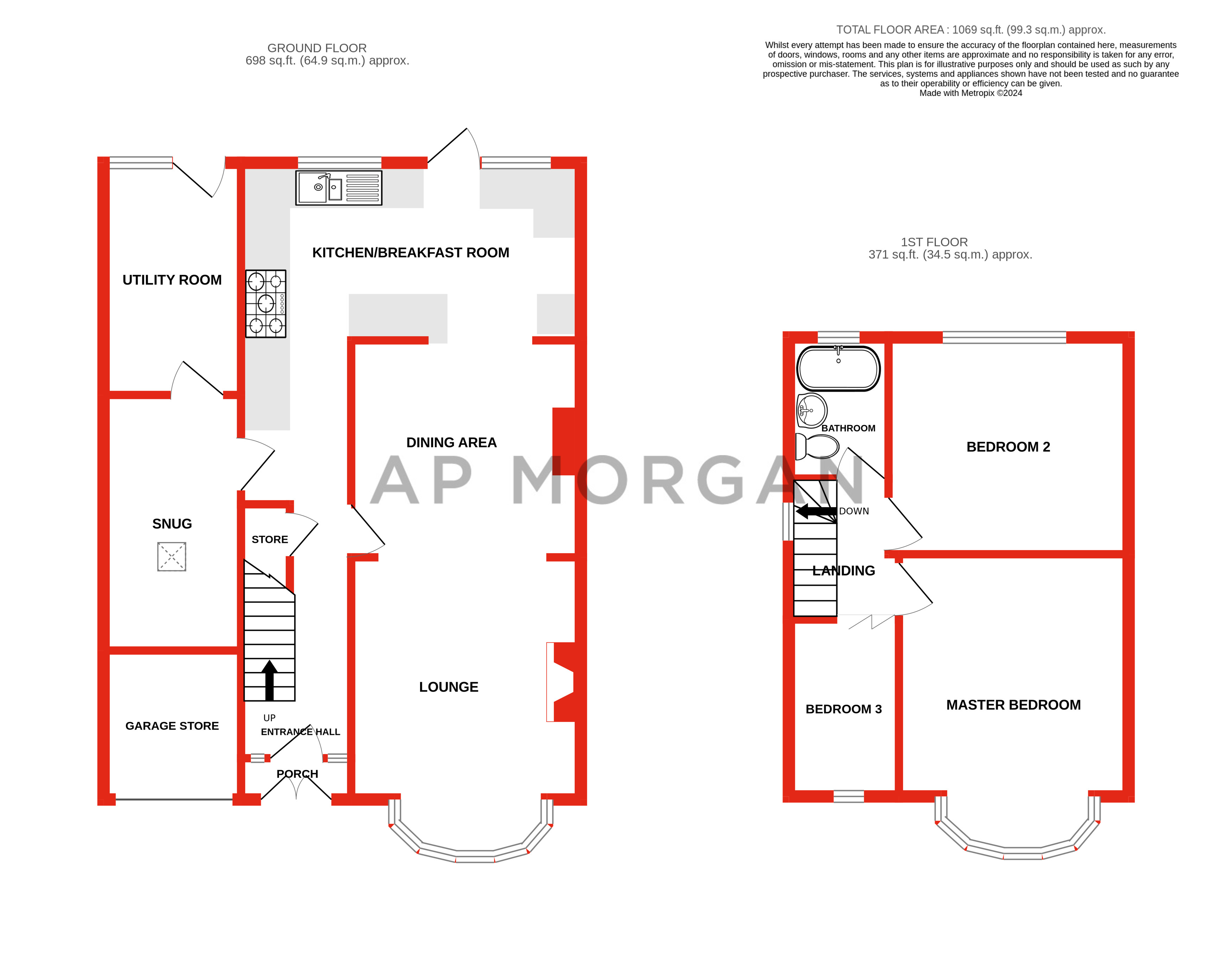 3 bed house for sale in Parkfield Road, Stourbridge - Property floorplan