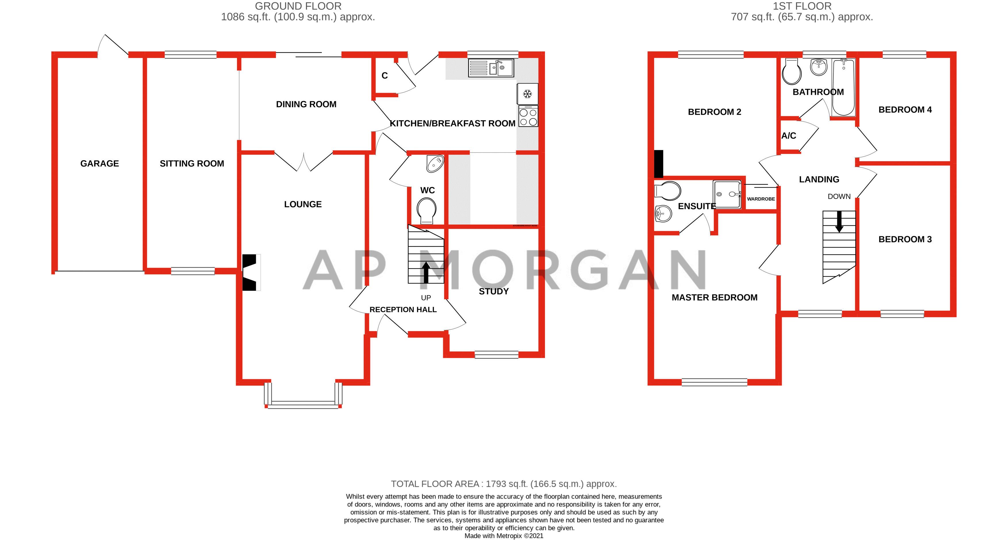 4 bed house for sale in Newton Road, Aston Fields - Property floorplan
