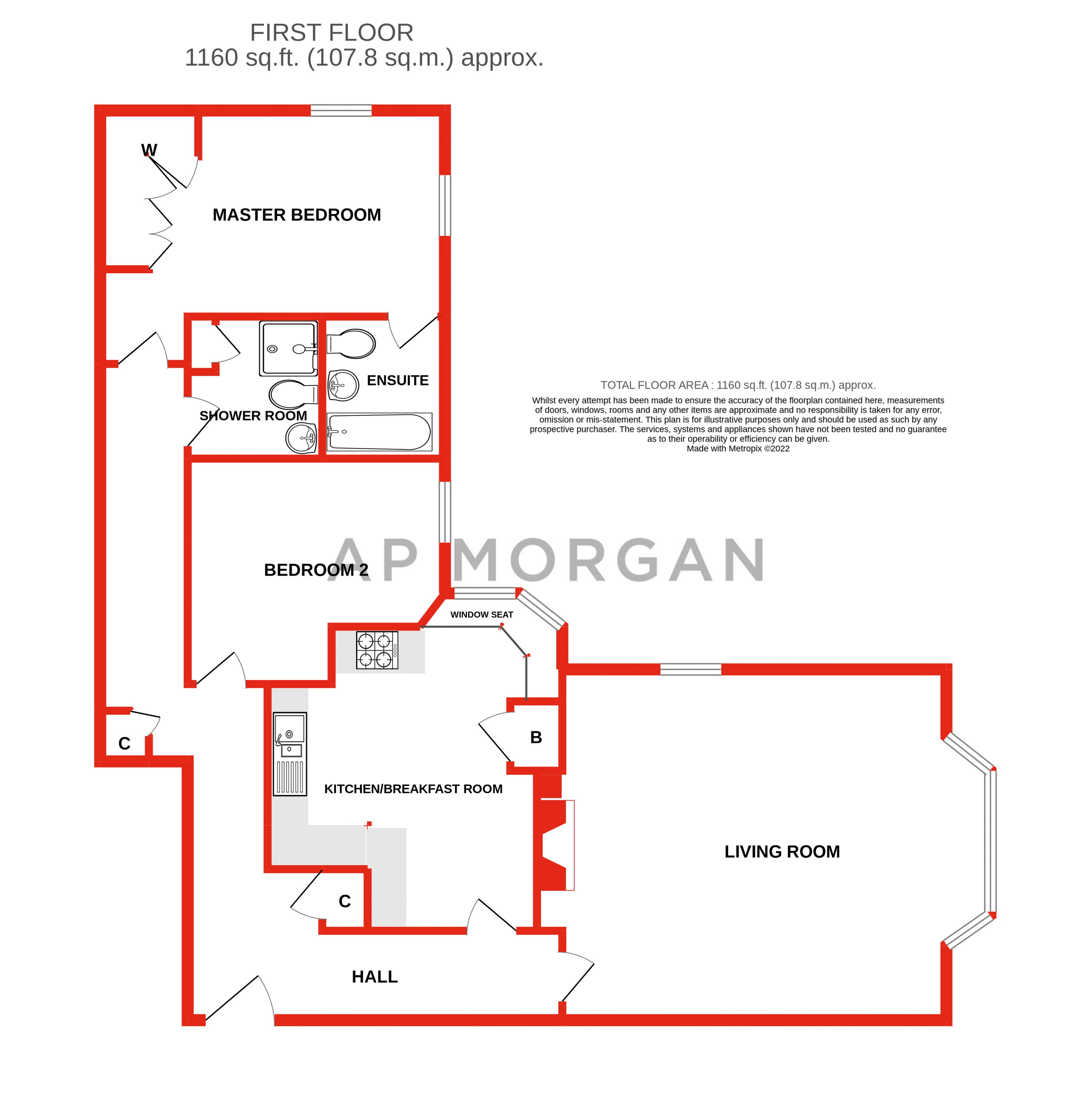 2 bed apartment for sale in Lord Austin Drive, Marlbrook - Property floorplan