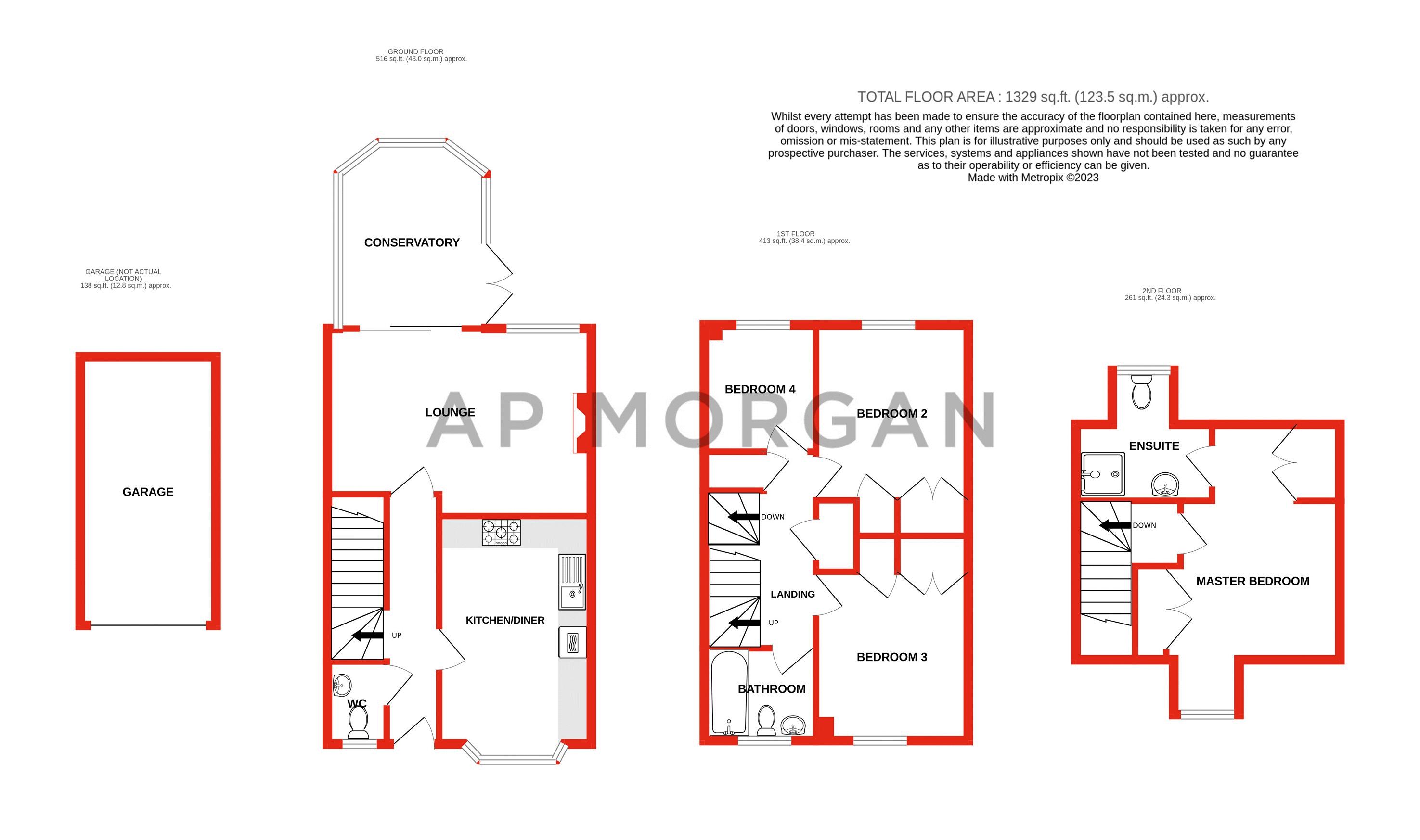 4 bed house for sale in Mondrian Road, The Oakalls - Property floorplan