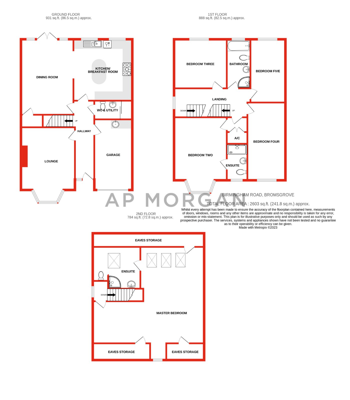 5 bed house for sale in Birmingham Road, Lydiate Ash - Property floorplan
