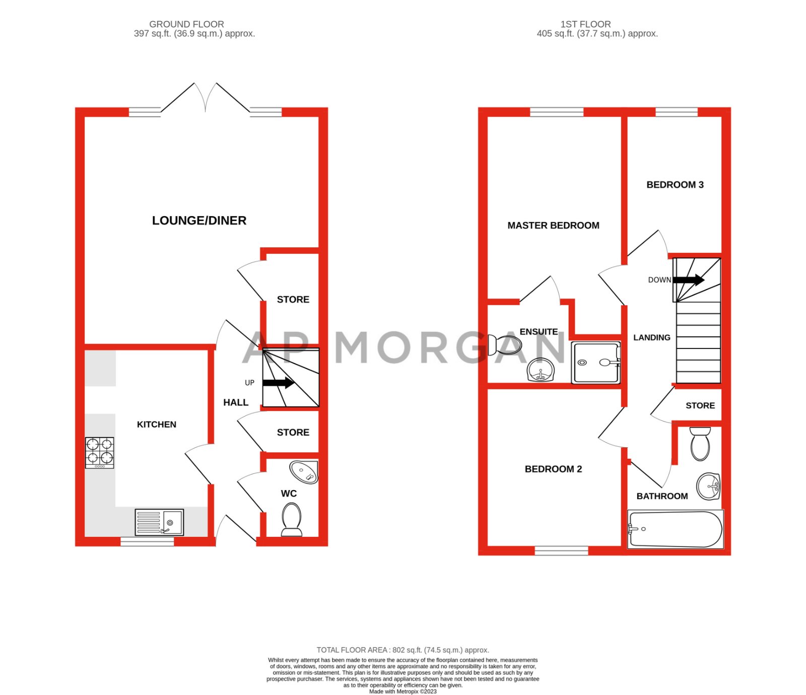 3 bed house for sale in Furnival Drive, Stoke Prior - Property floorplan