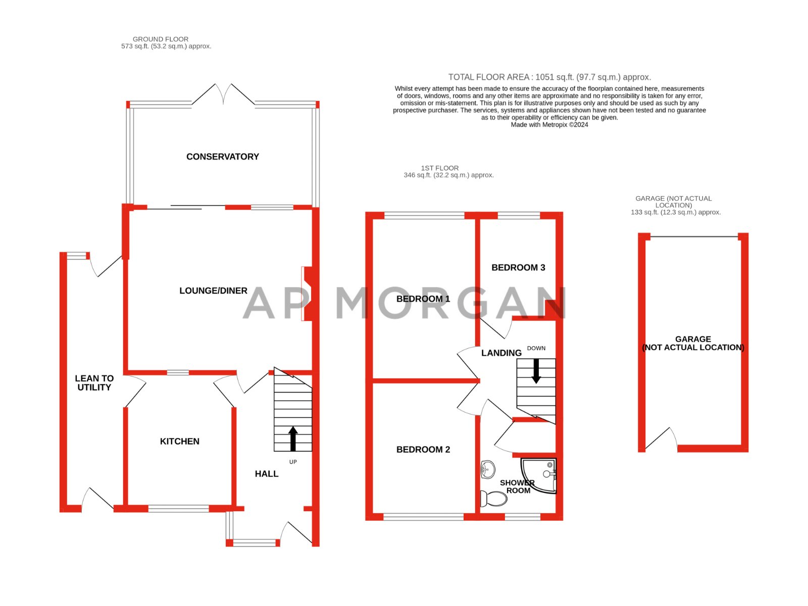 3 bed house for sale in Stourbridge Road, Bromsgrove - Property floorplan