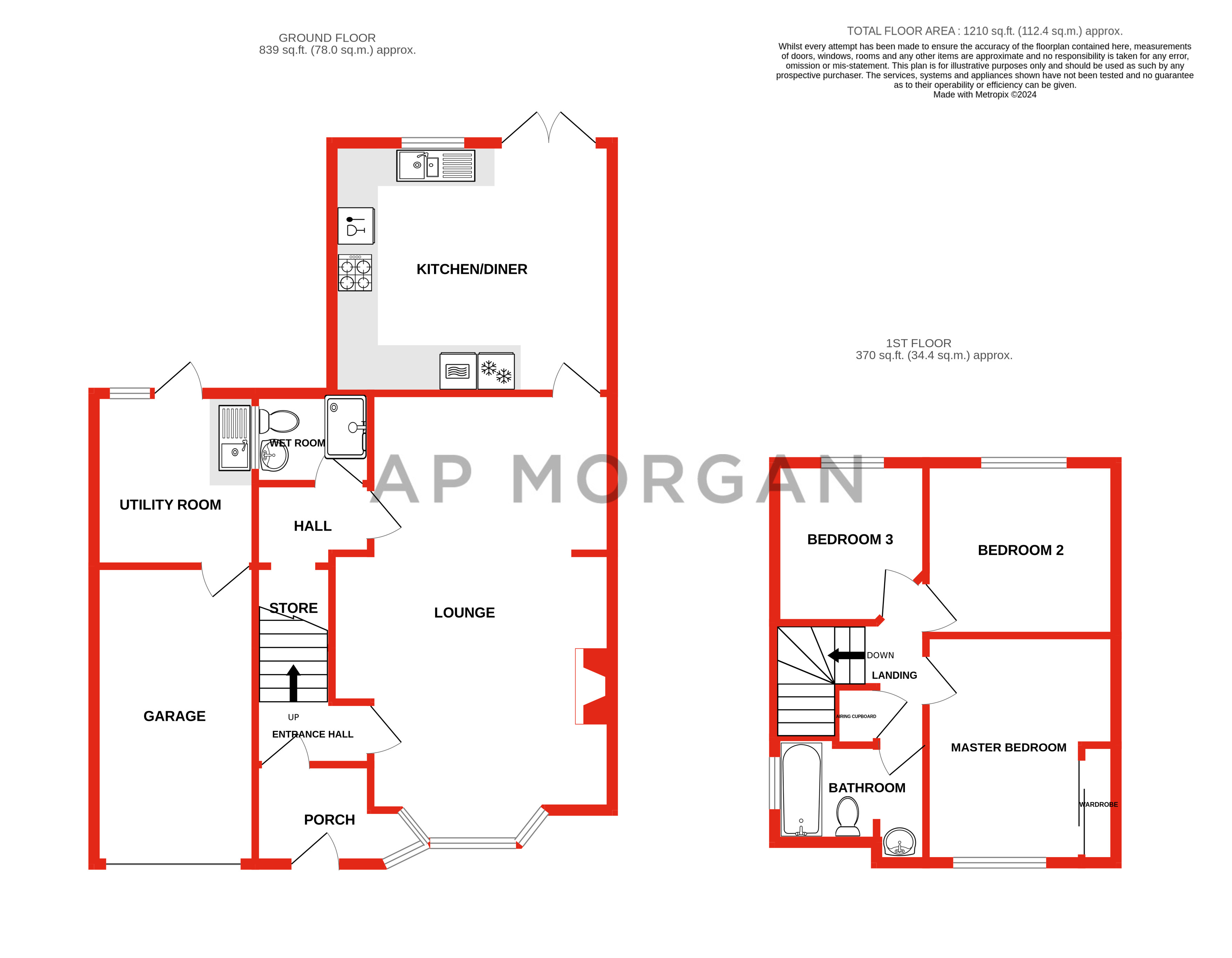 3 bed house for sale in King Edward Road, Bromsgrove - Property floorplan