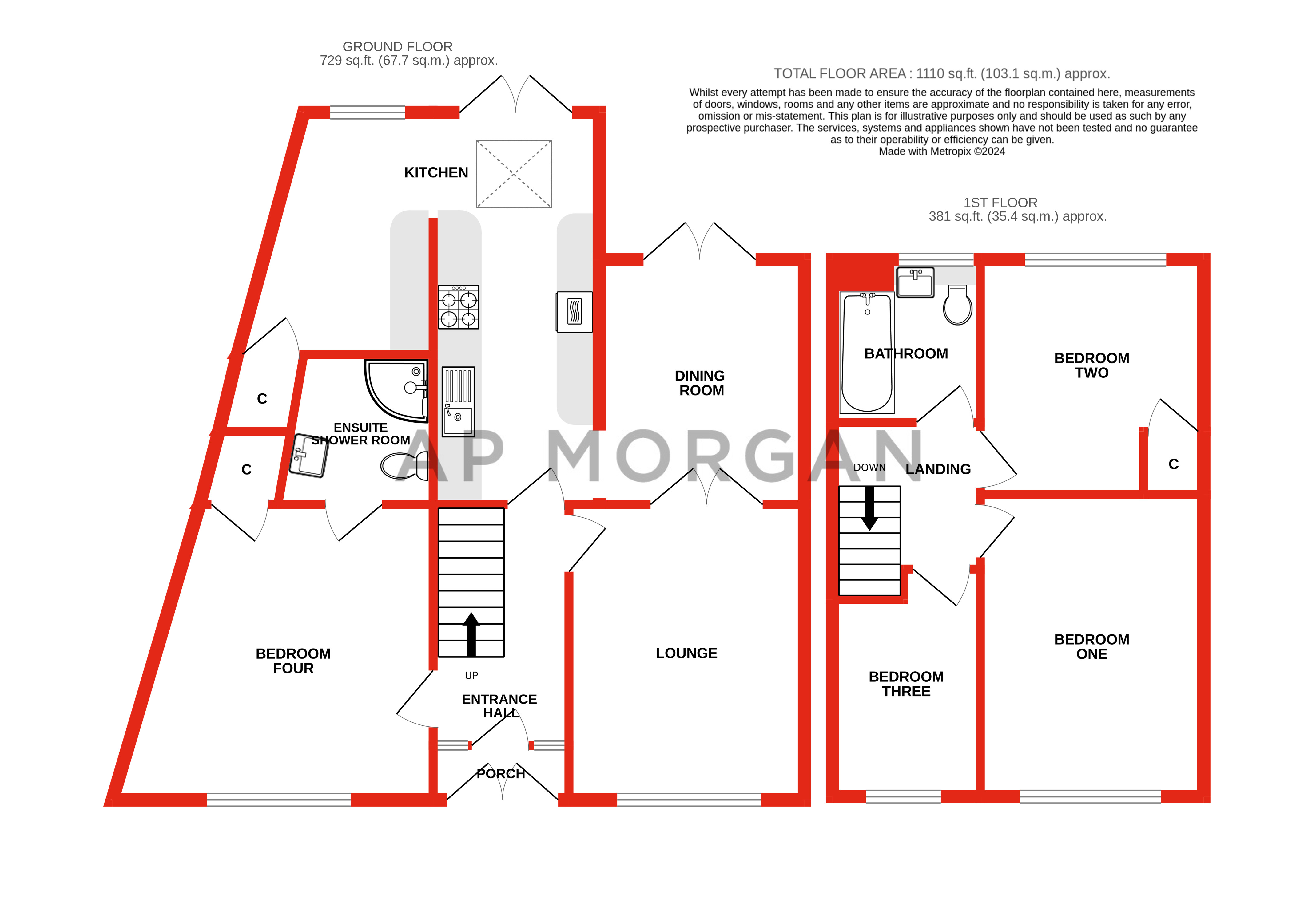 4 bed house for sale in Littleheath Lane, Lickey End - Property floorplan