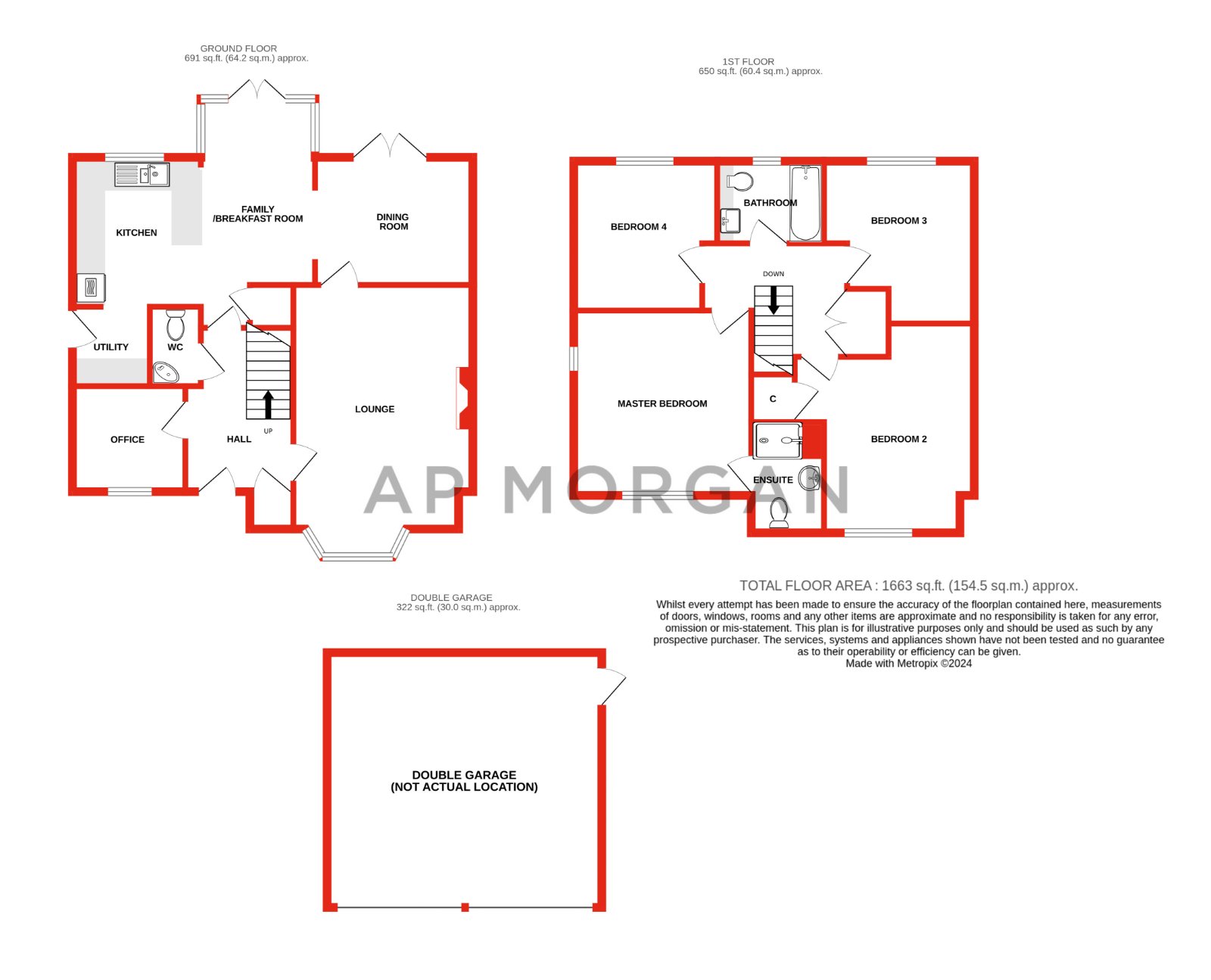 4 bed house for sale in Norton Way, Bromsgrove - Property floorplan