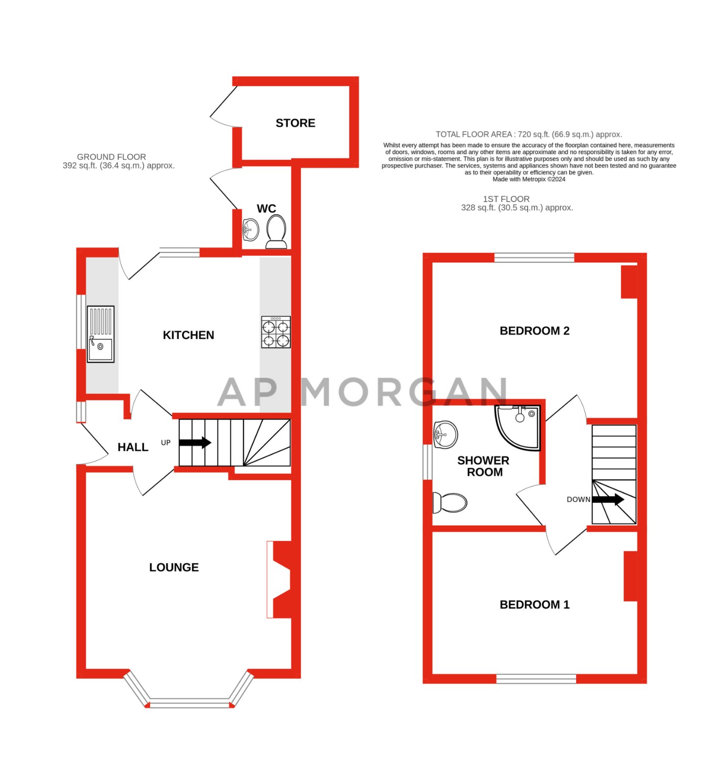 2 bed house for sale in All Saints Road, Bromsgrove - Property floorplan