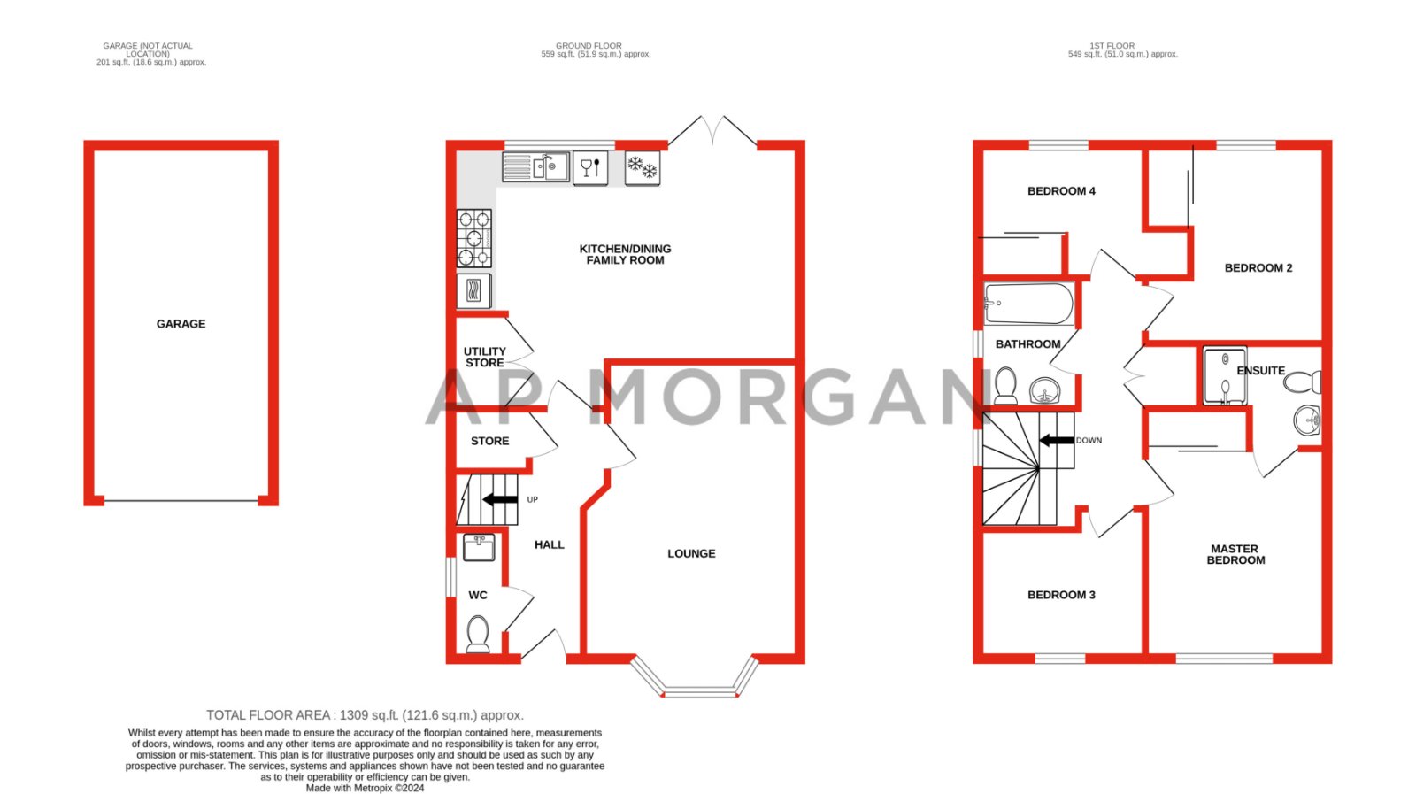 4 bed house for sale in Copse Wood Way, Bromsgrove - Property floorplan