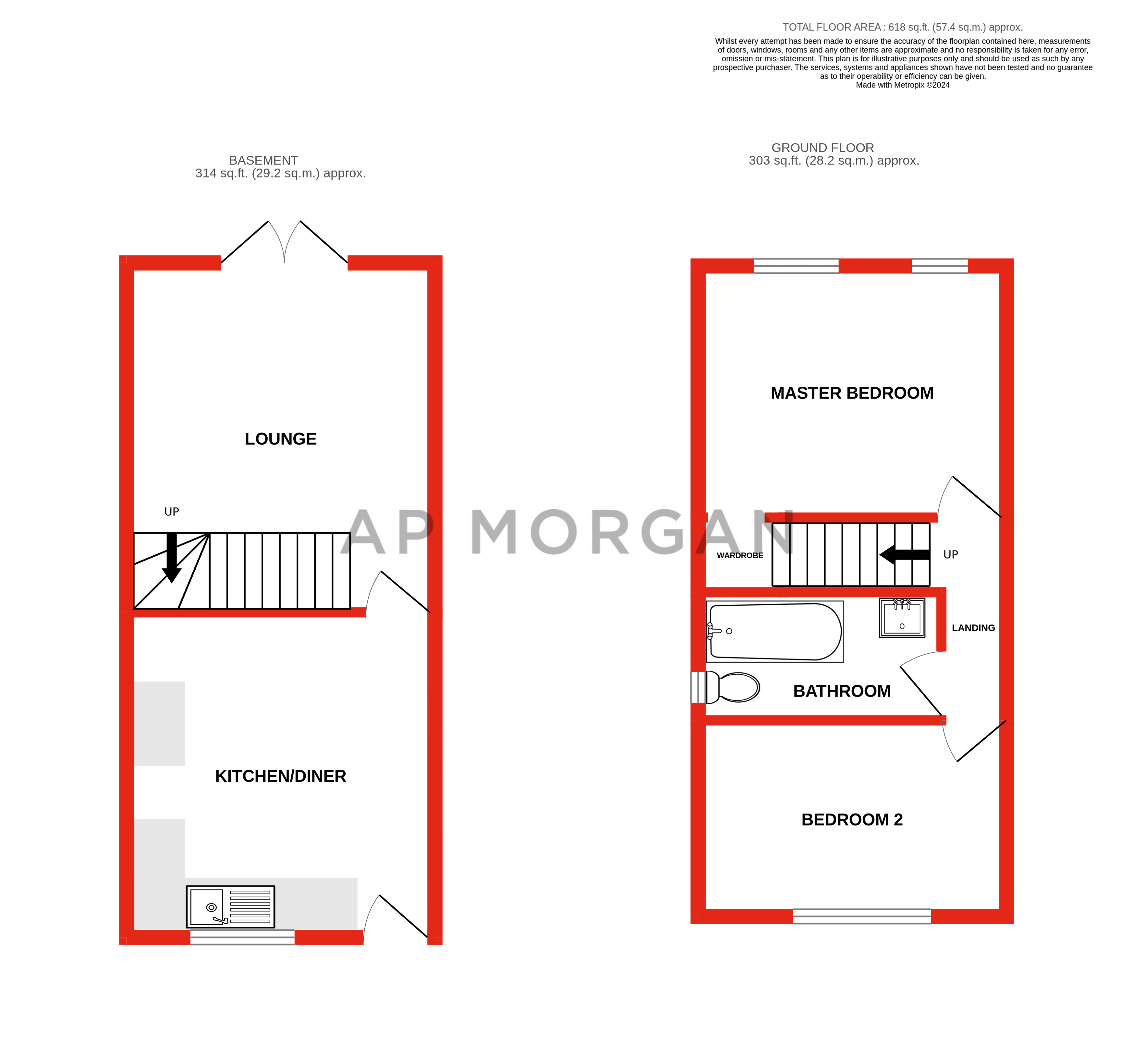 2 bed house for sale in Acorn Road, Catshill - Property floorplan