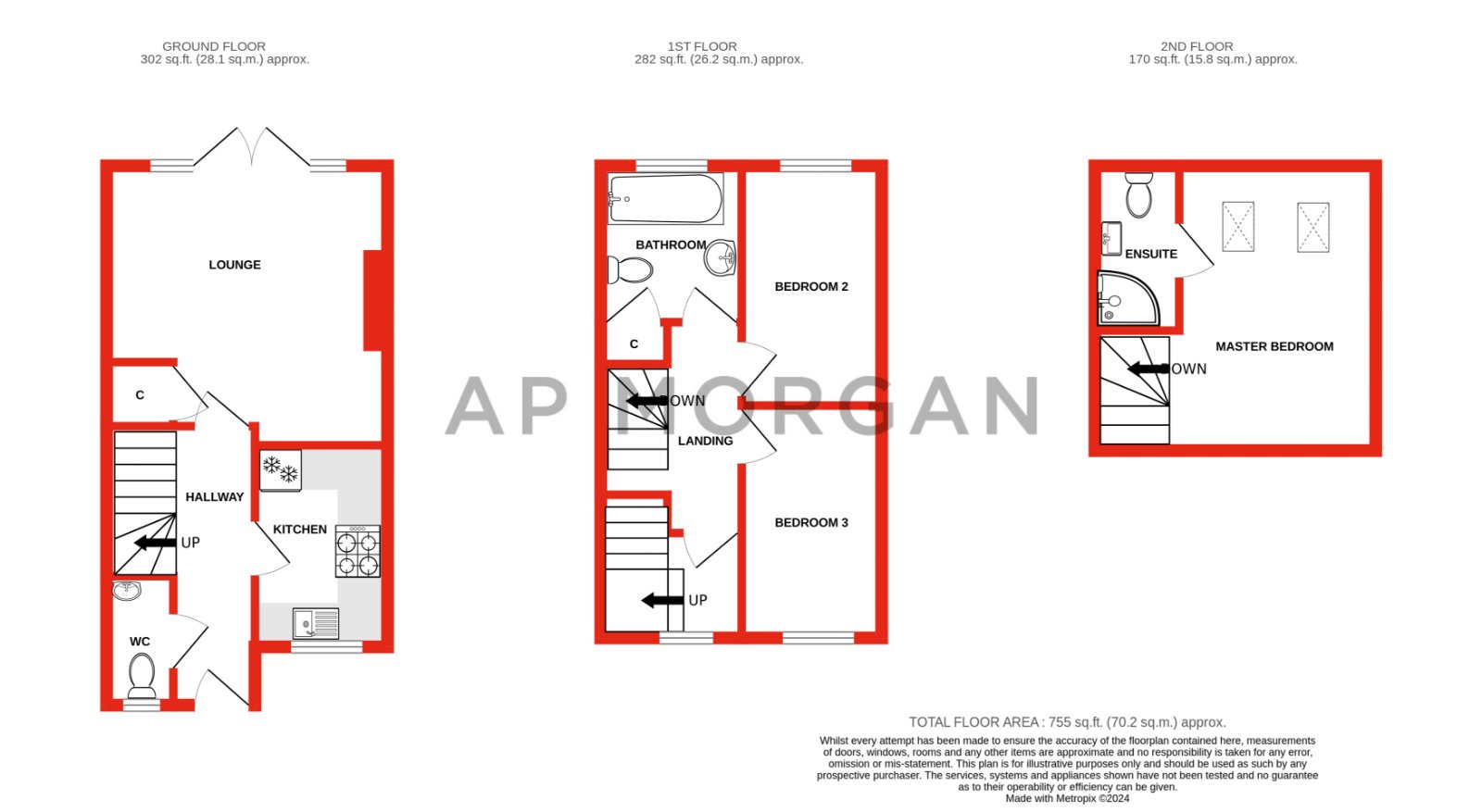 3 bed house for sale in Bewell Head, Bromsgrove - Property floorplan