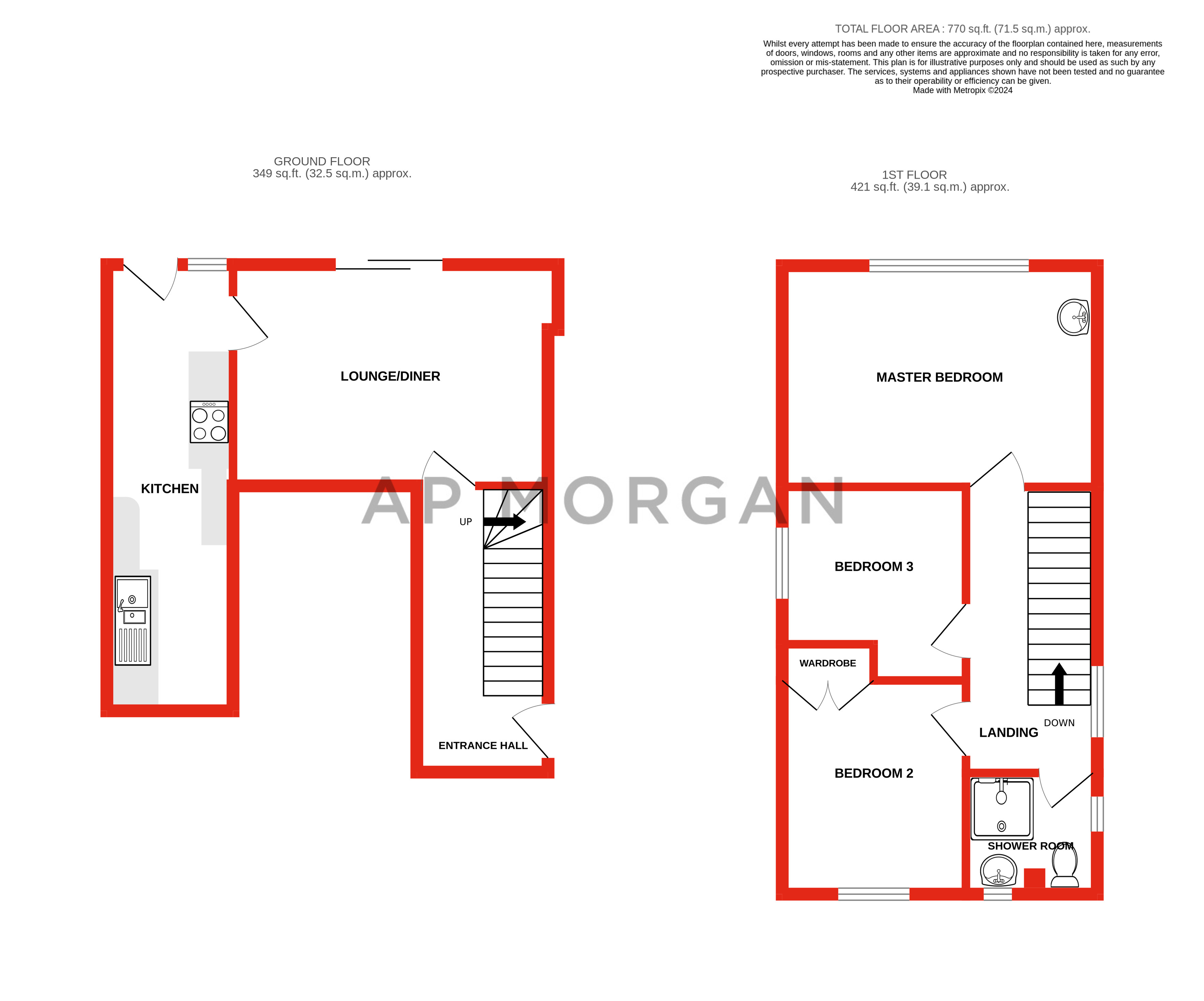 3 bed house to rent in Lyttleton Avenue, Bromsgrove - Property floorplan