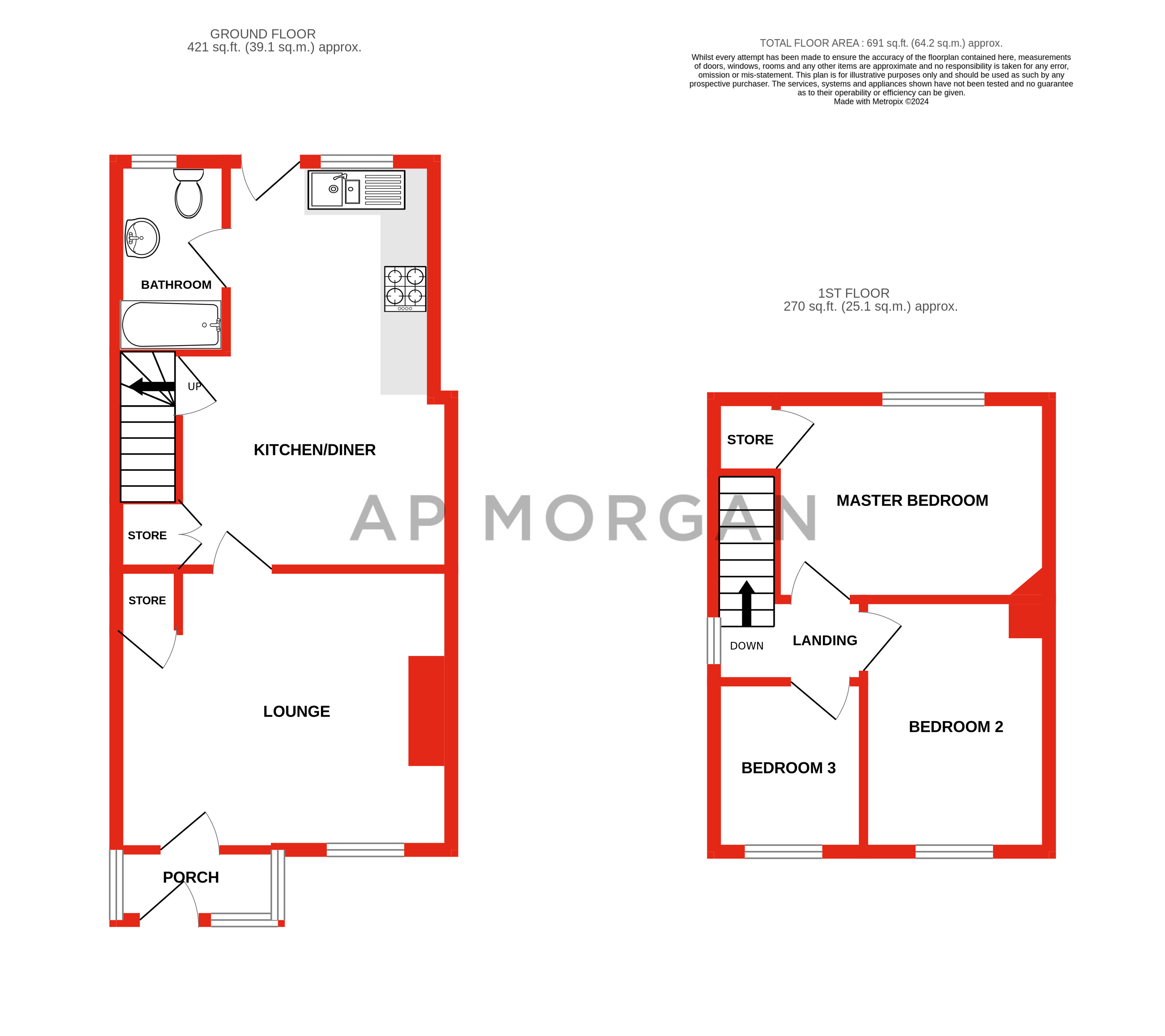 3 bed house to rent in Nailstone Crescent, Birmingham - Property floorplan