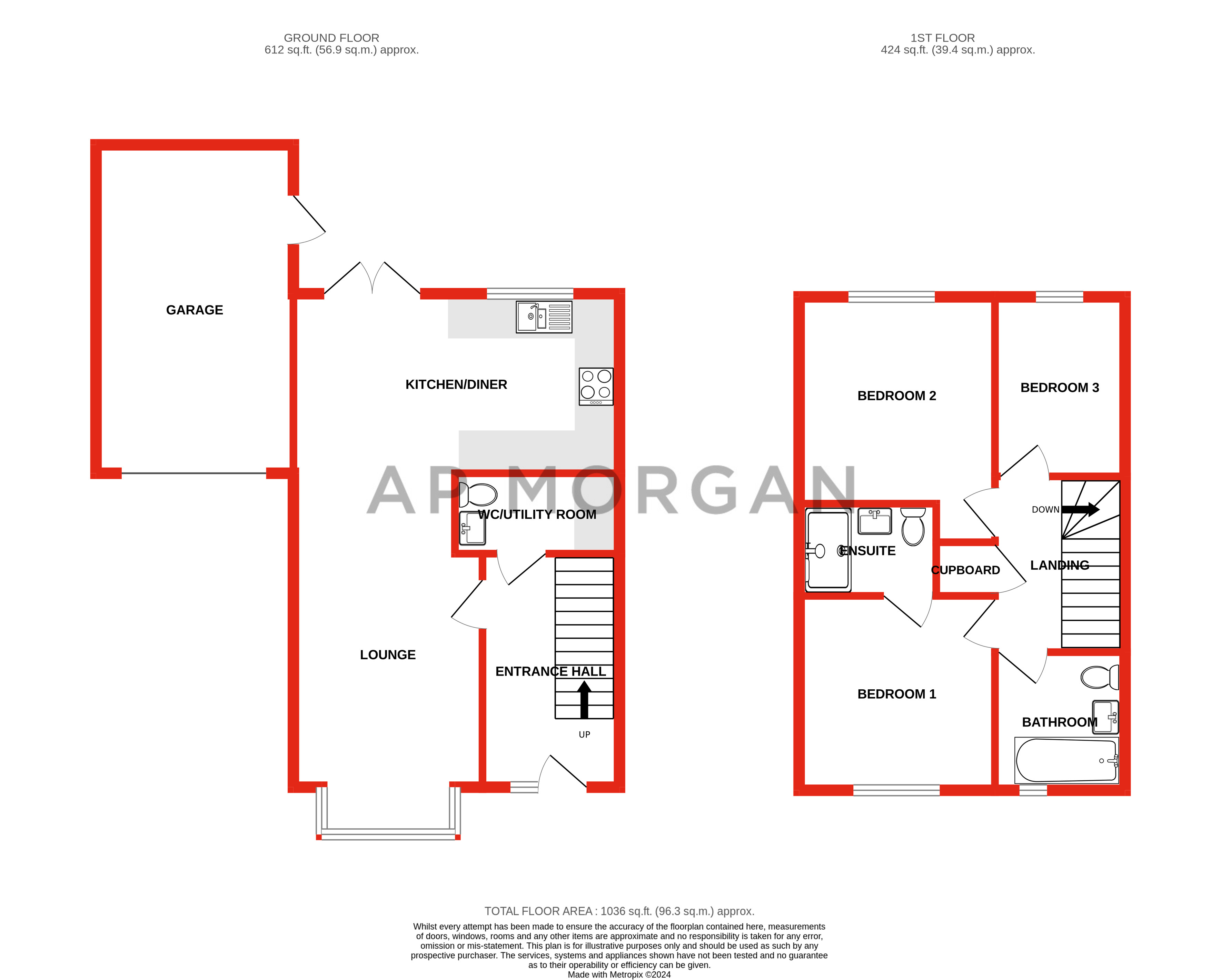 3 bed house for sale in Cofton Park Close, Rednal - Property floorplan