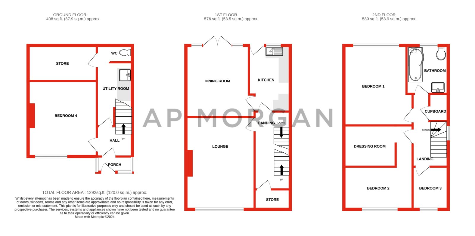 4 bed house for sale in Ferney Hill Avenue, Batchley - Property floorplan