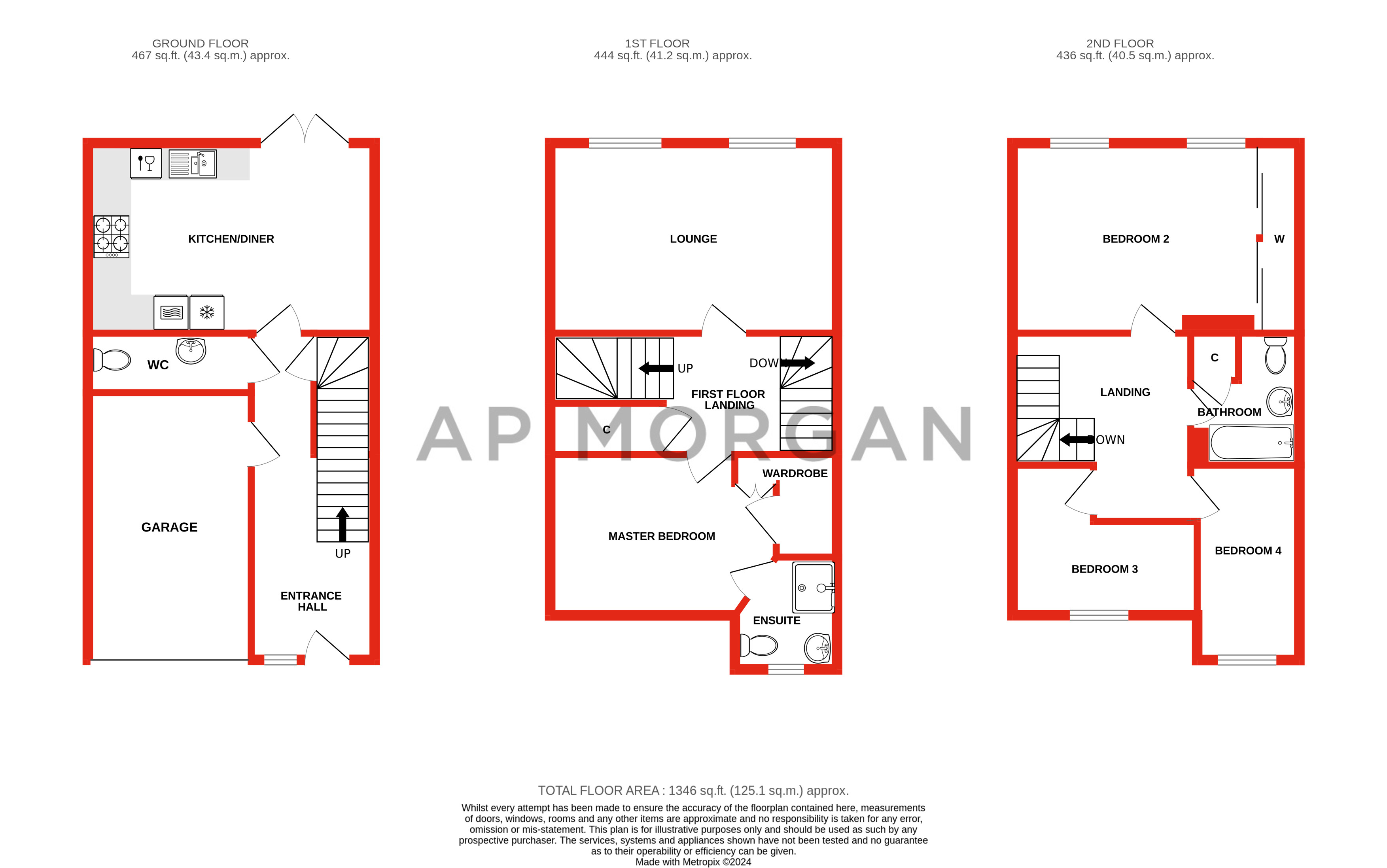 4 bed house for sale in Dixon Close, Enfield - Property floorplan