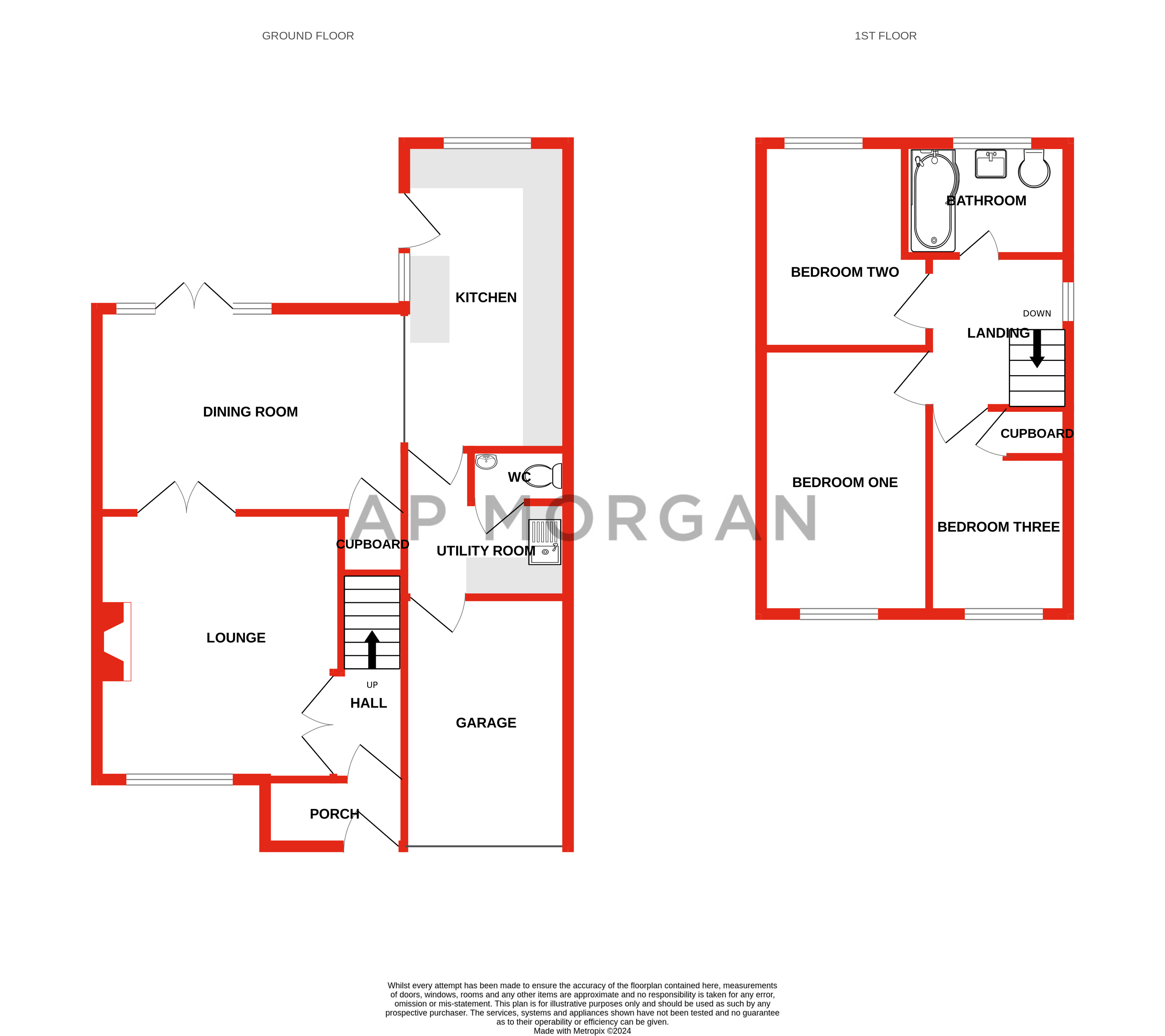 3 bed house for sale in Newent Close, Redditch - Property floorplan