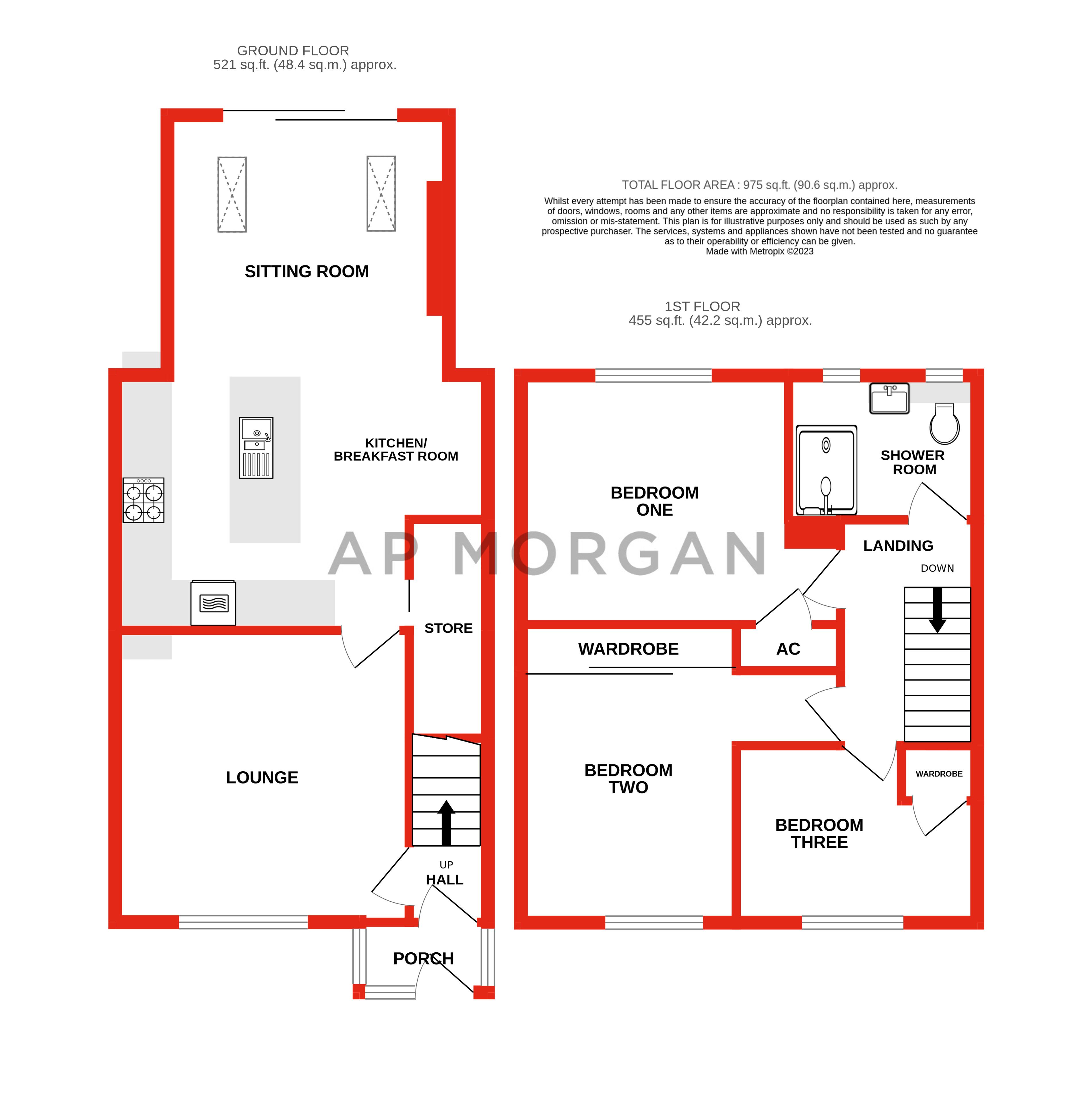 3 bed house for sale in Throckmorton Road, Greenlands - Property floorplan