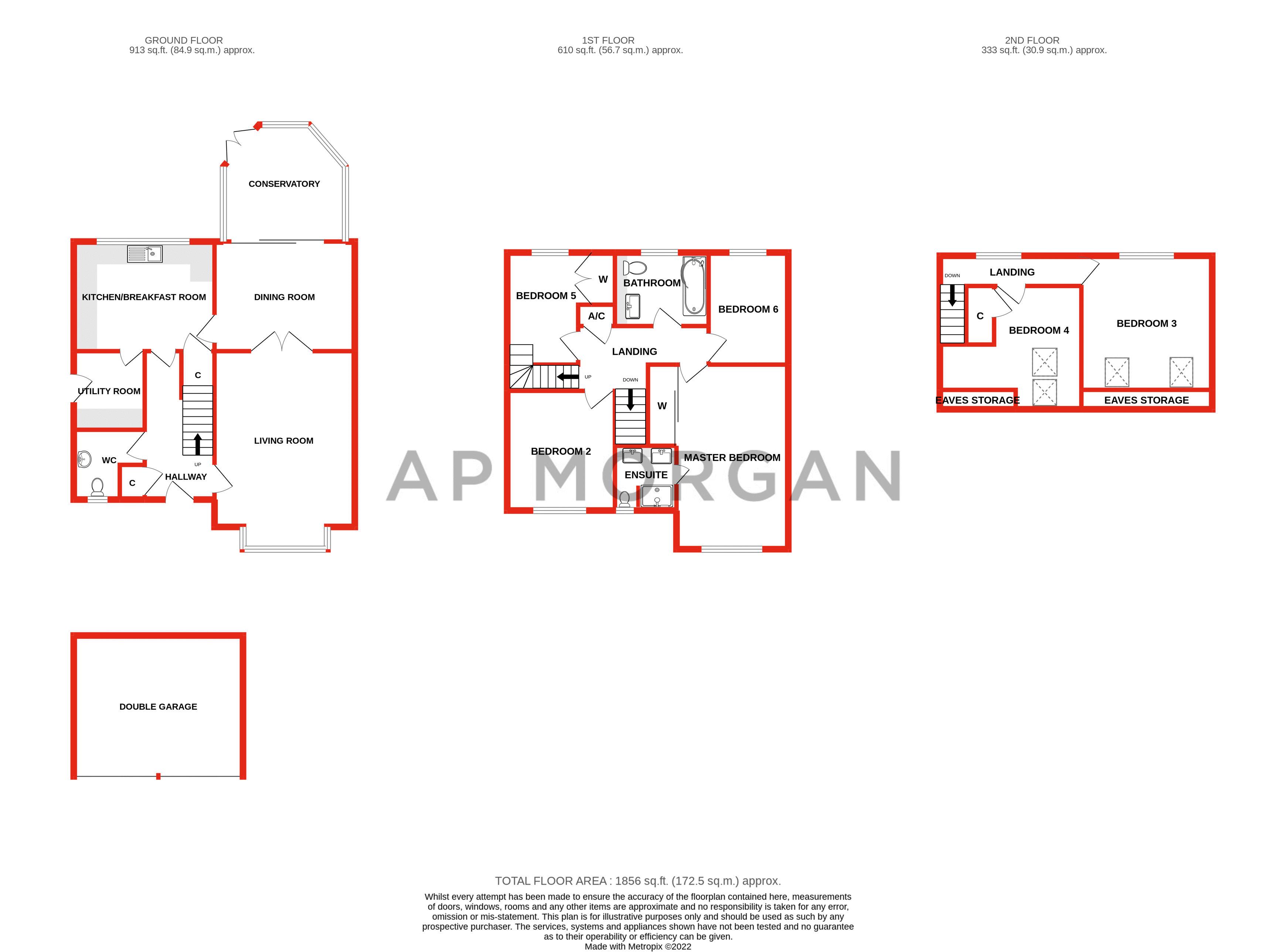 6 bed house for sale in Weatheroak Close, Redditch - Property floorplan