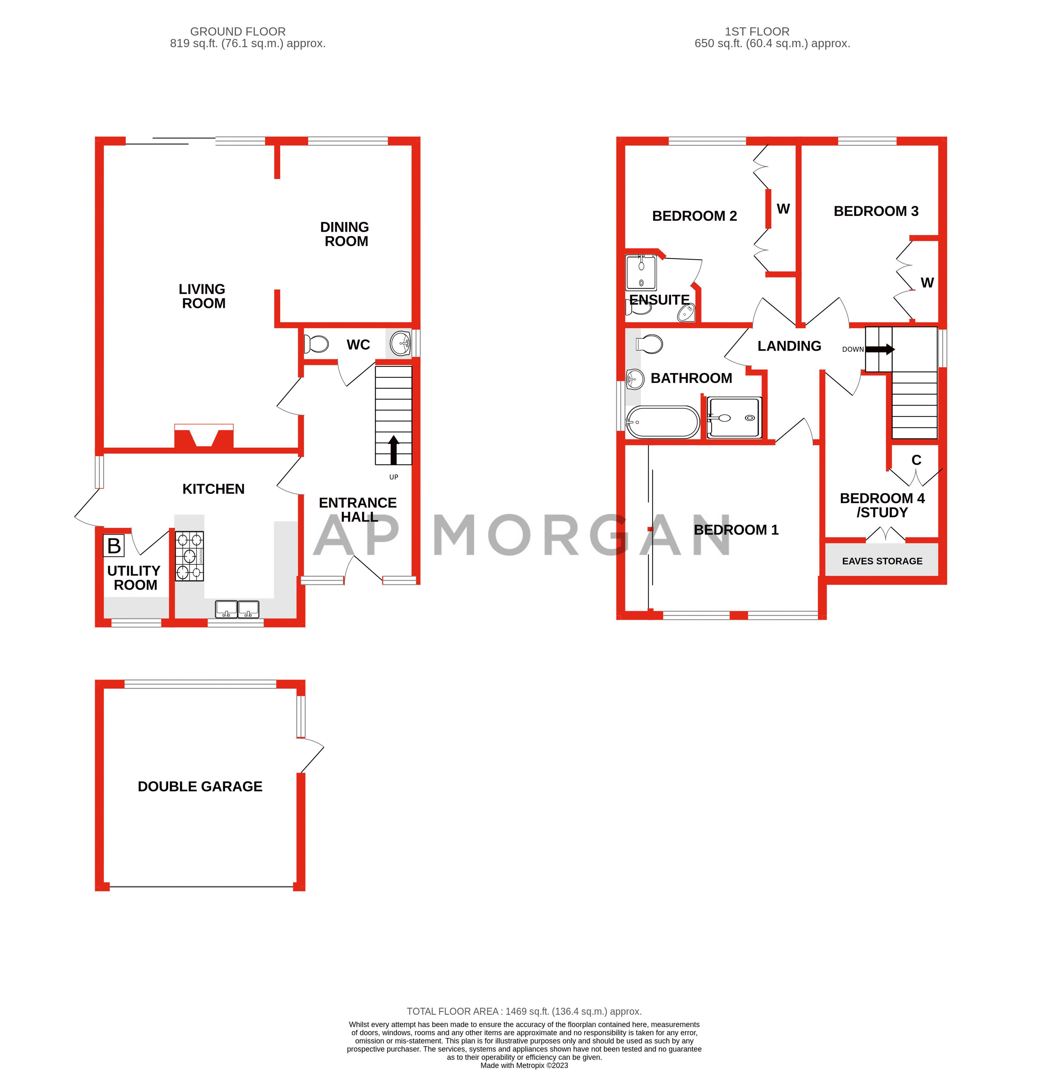 4 bed house for sale in Crumpfields Lane, Webheath - Property floorplan