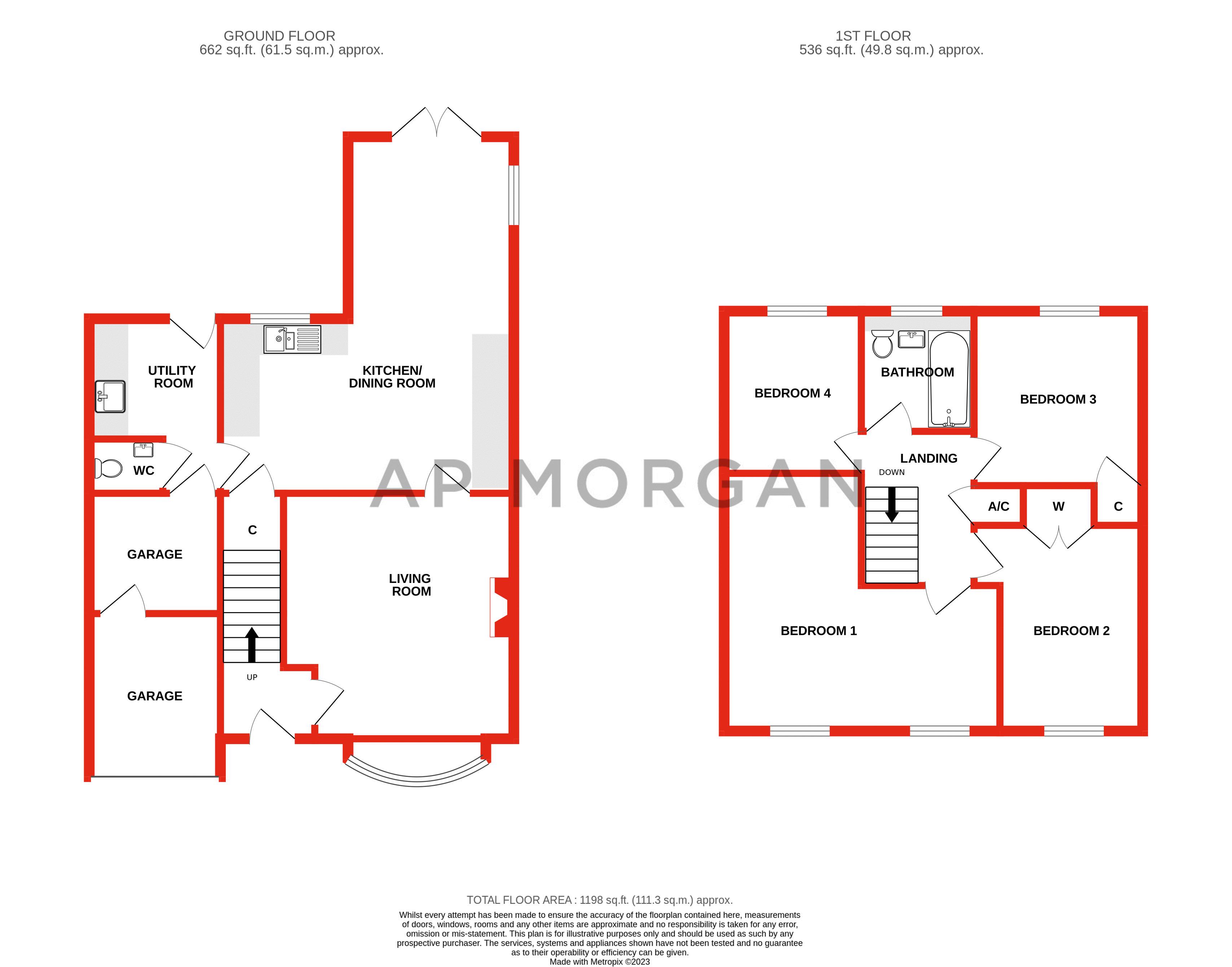 4 bed house for sale in Neighbrook Close, Webheath - Property floorplan