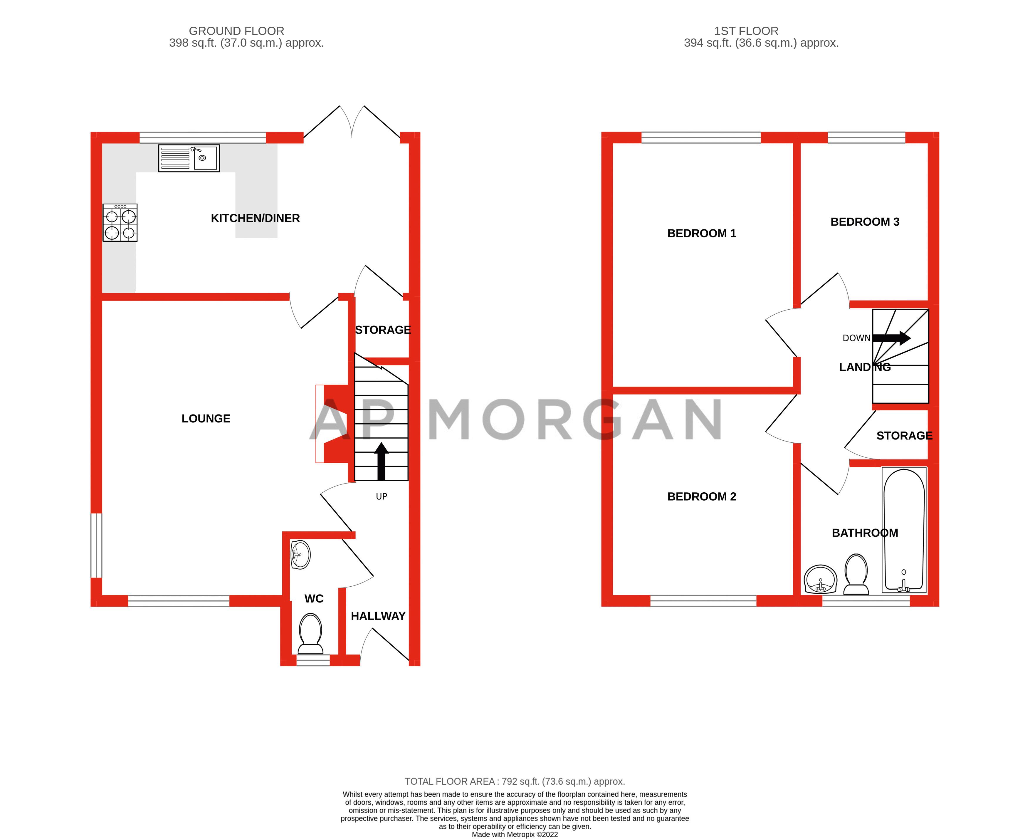 3 bed house for sale in Dovecote Close, Brockhill - Property floorplan