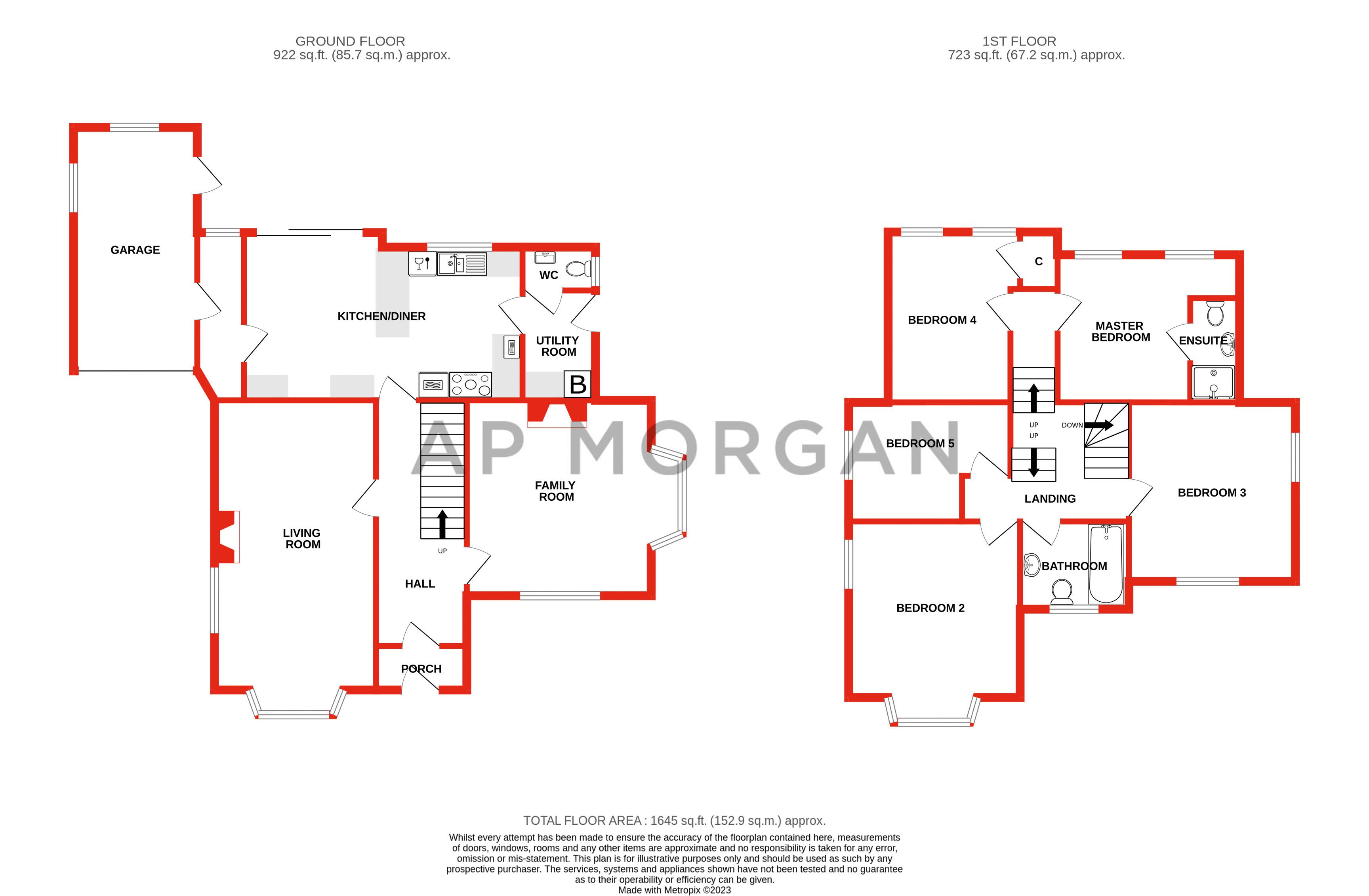 5 bed house for sale in Icknield Street, Church Hill North - Property floorplan