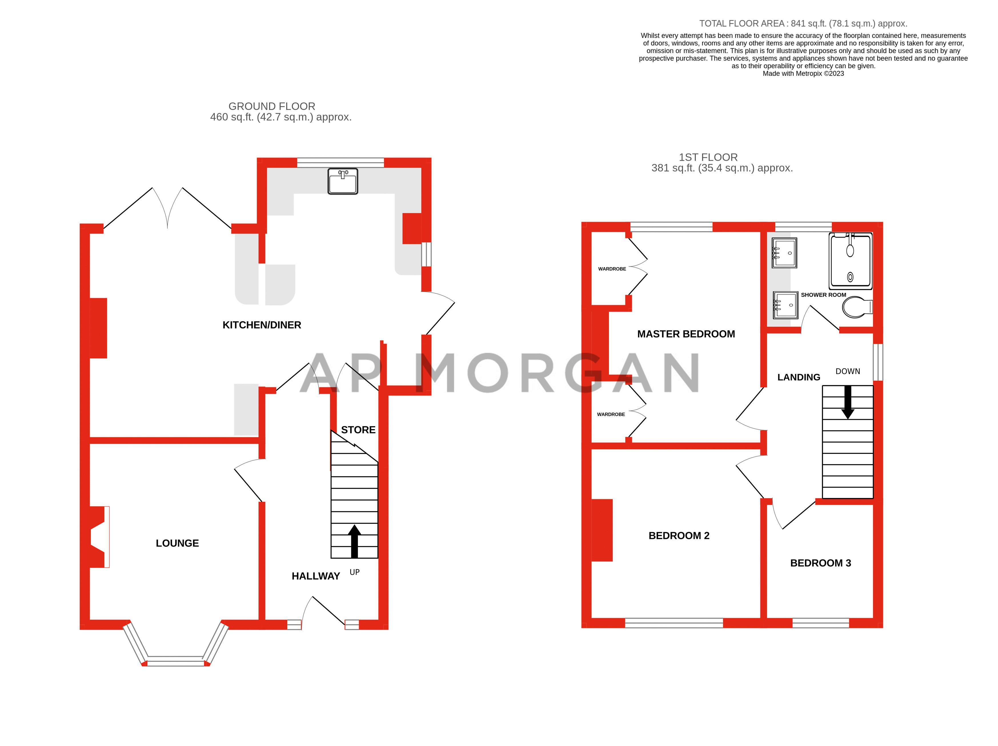 3 bed house for sale in Plymouth Road, Redditch - Property floorplan