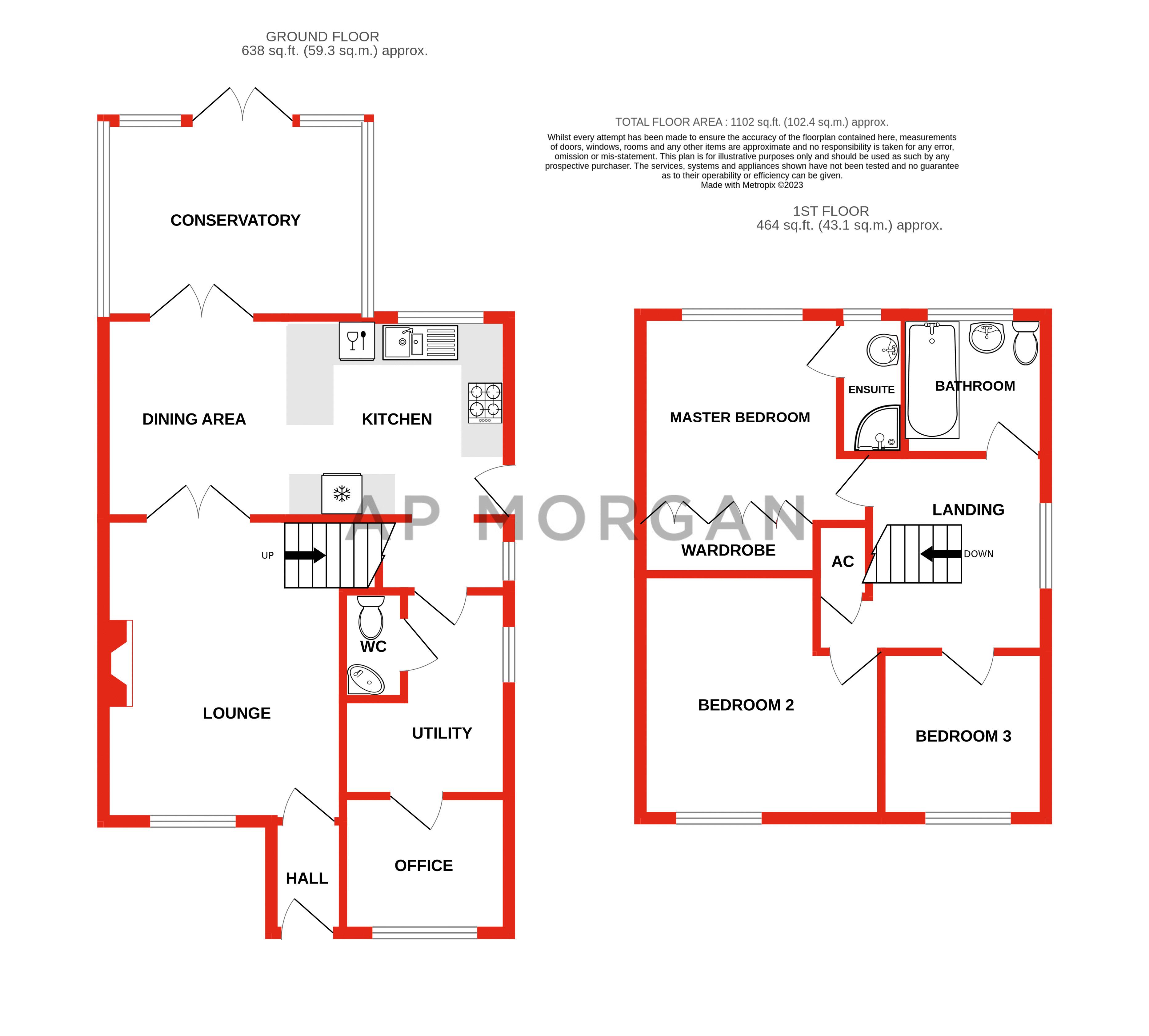 3 bed house for sale in Terrys Close, Abbeydale - Property floorplan
