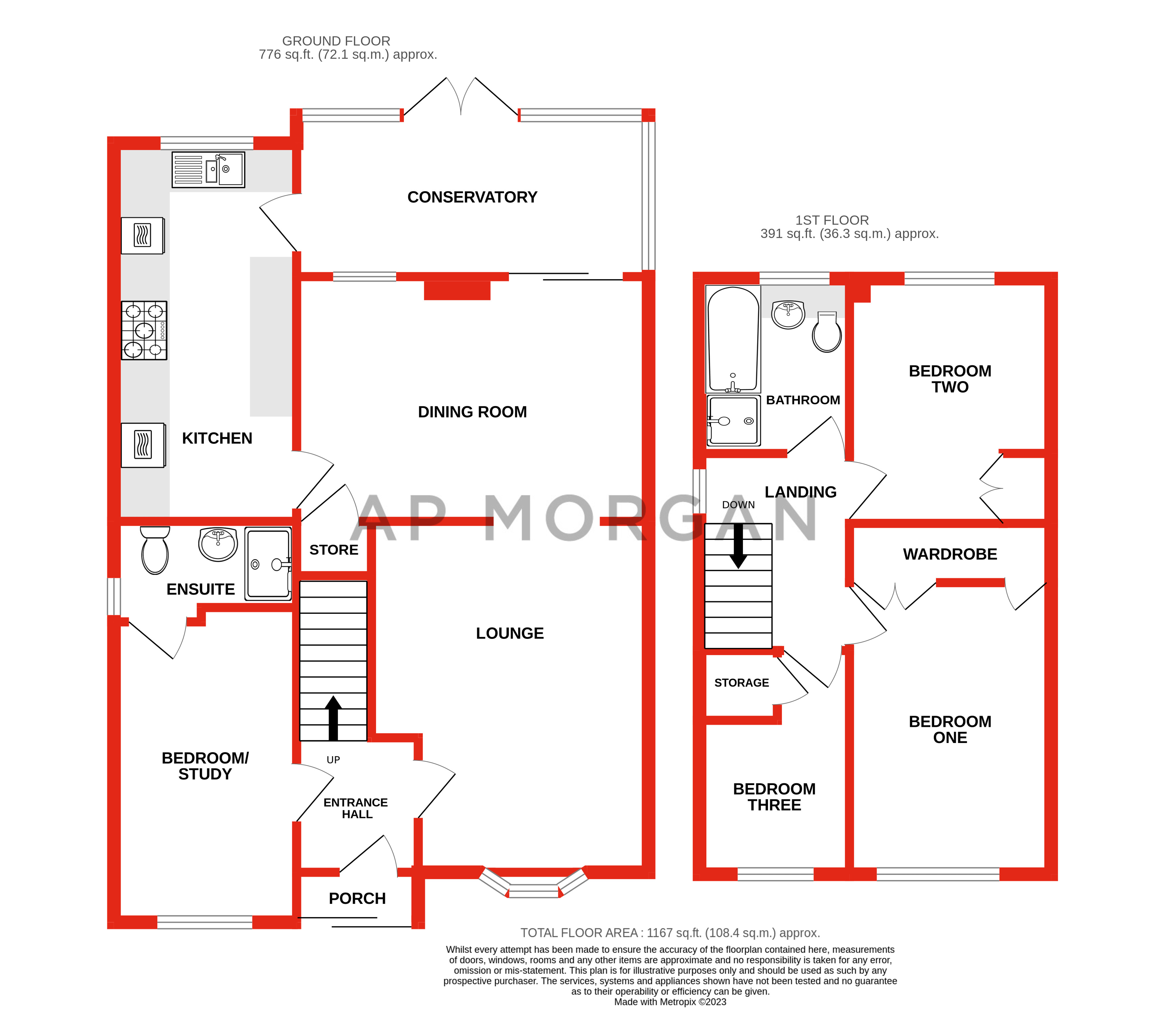 4 bed house for sale in Atcham Close, Redditch - Property floorplan
