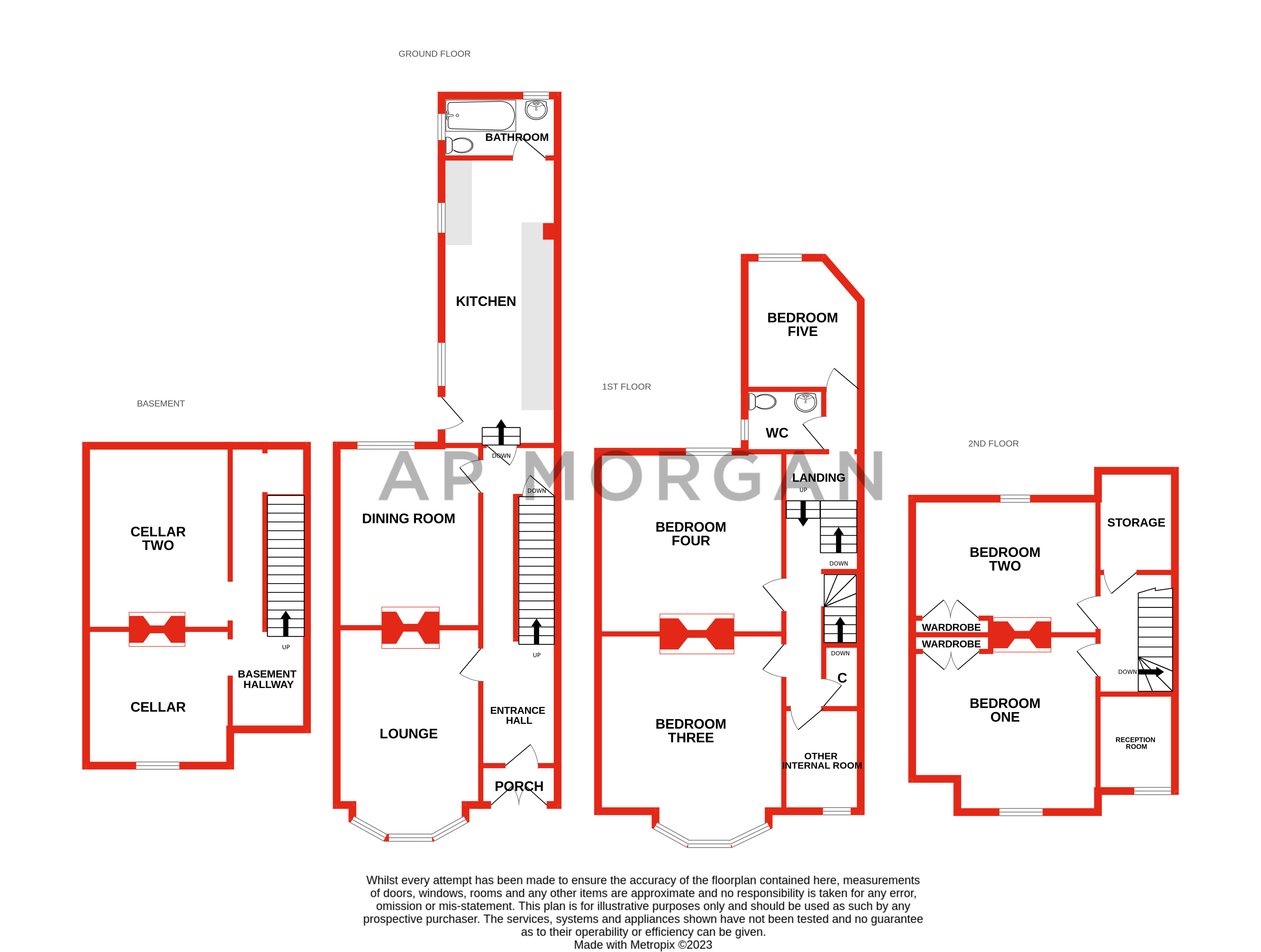 5 bed house for sale in Mount Pleasant, Southcrest - Property floorplan