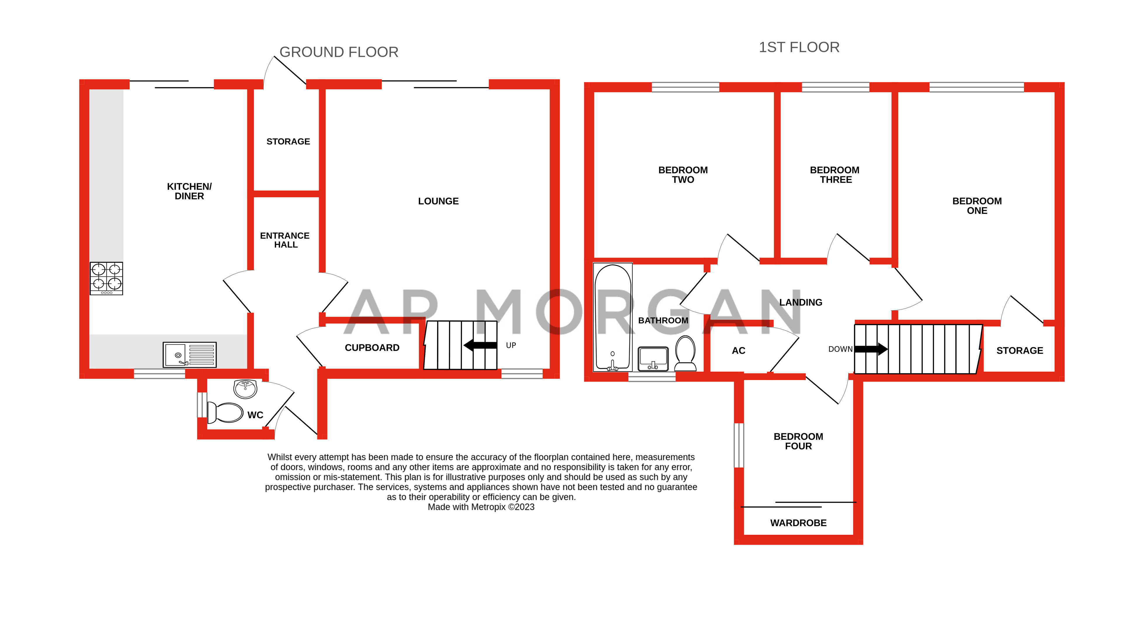 4 bed house for sale in Eathorpe Close, Matchborough West - Property floorplan