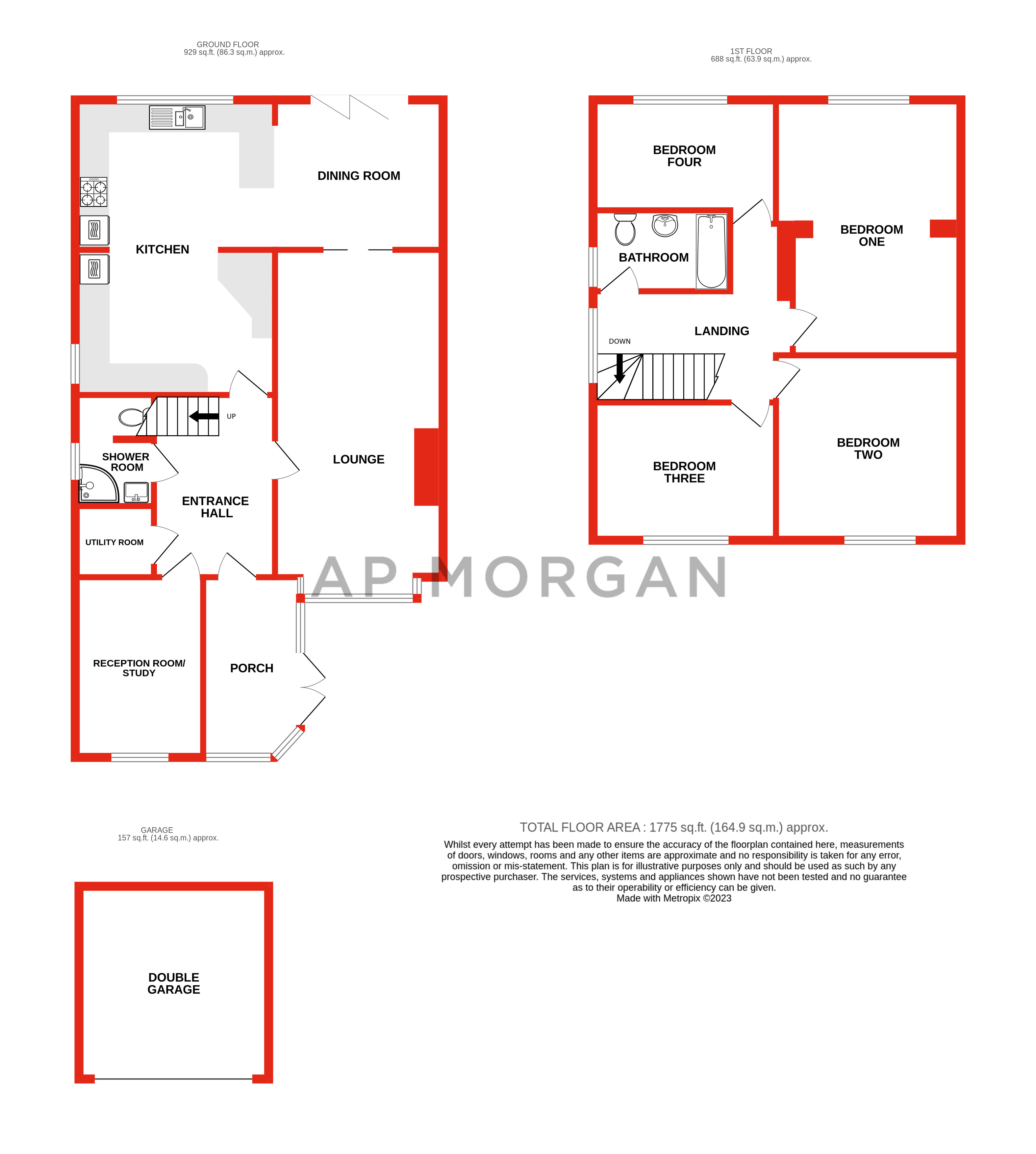 4 bed house for sale in Birmingham Road, Bordesley - Property floorplan