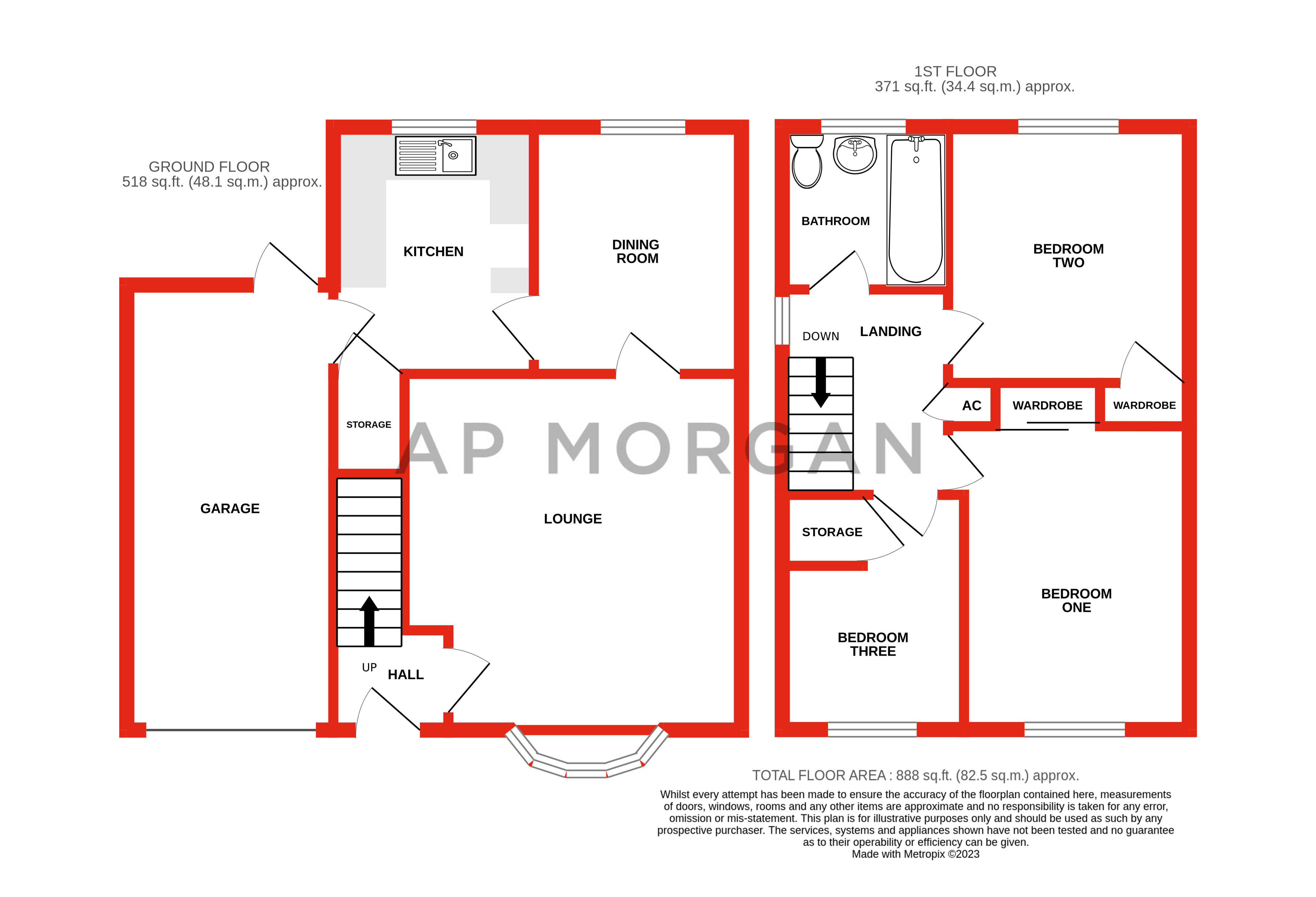 3 bed house for sale in Neighbrook Close, Webheath - Property floorplan