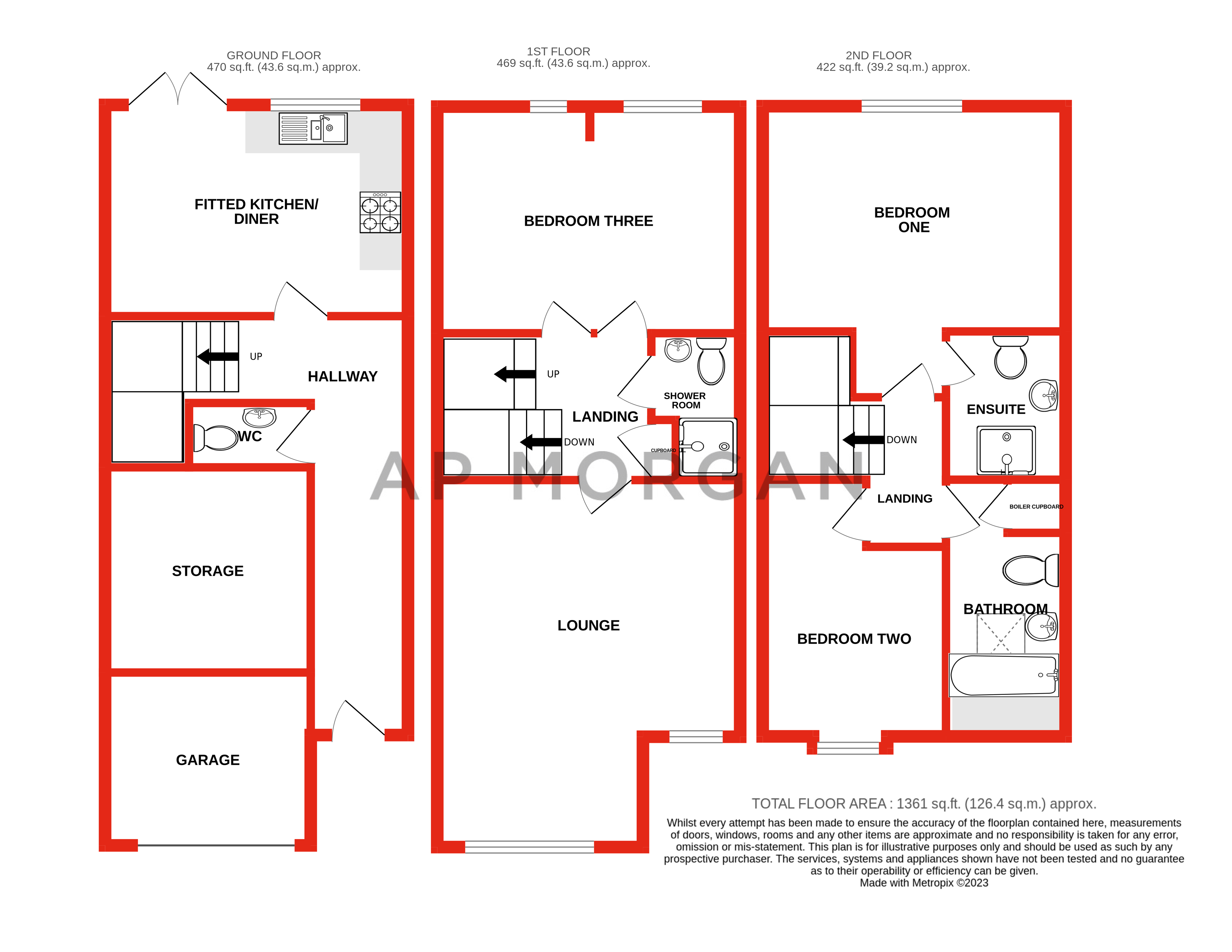 4 bed house for sale in Hedgerow Close, Greenlands - Property floorplan